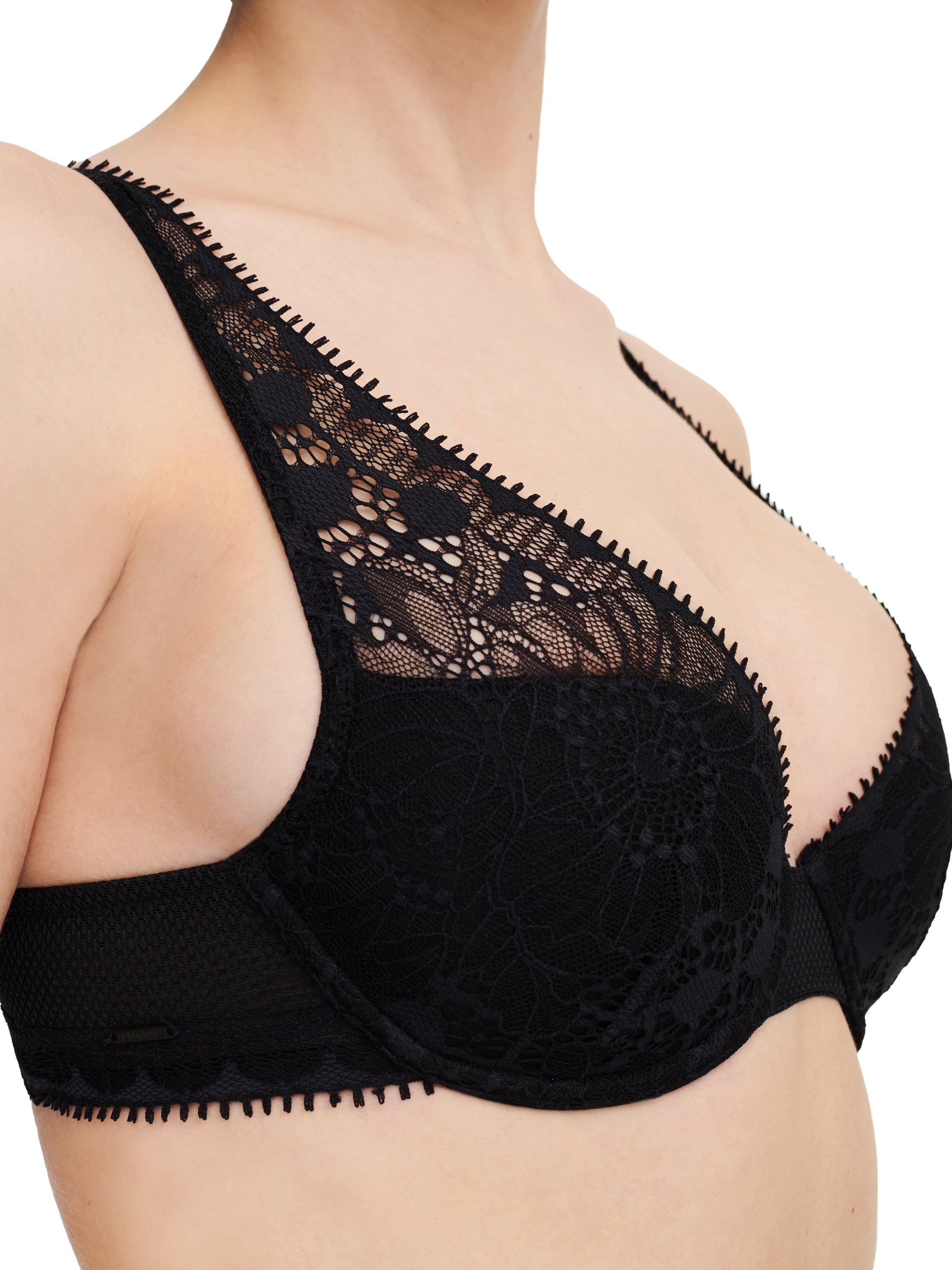 Plunge spacer bra CHANTELLE Black