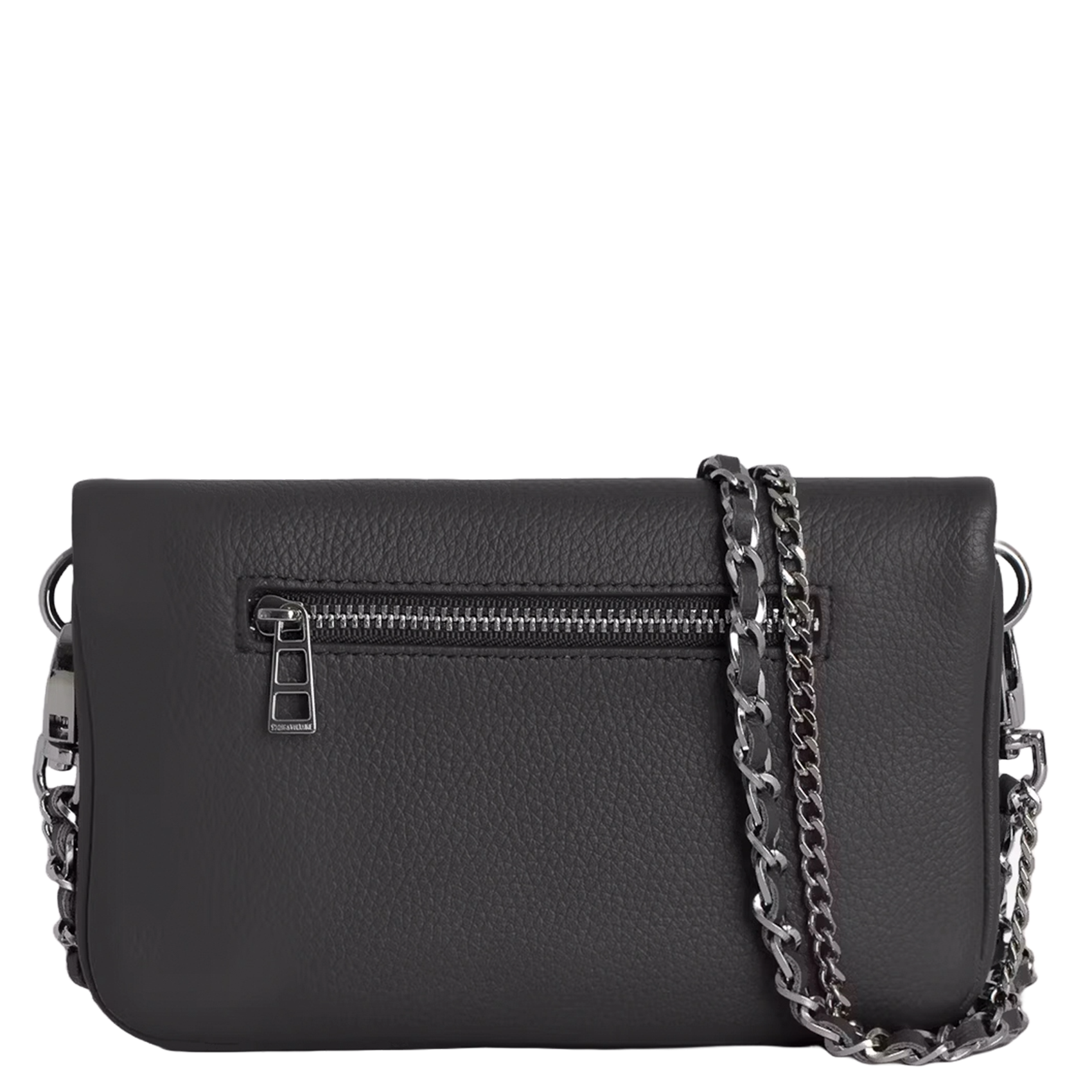 Leren avondclutch ZADIG&VOLTAIRE Grijs