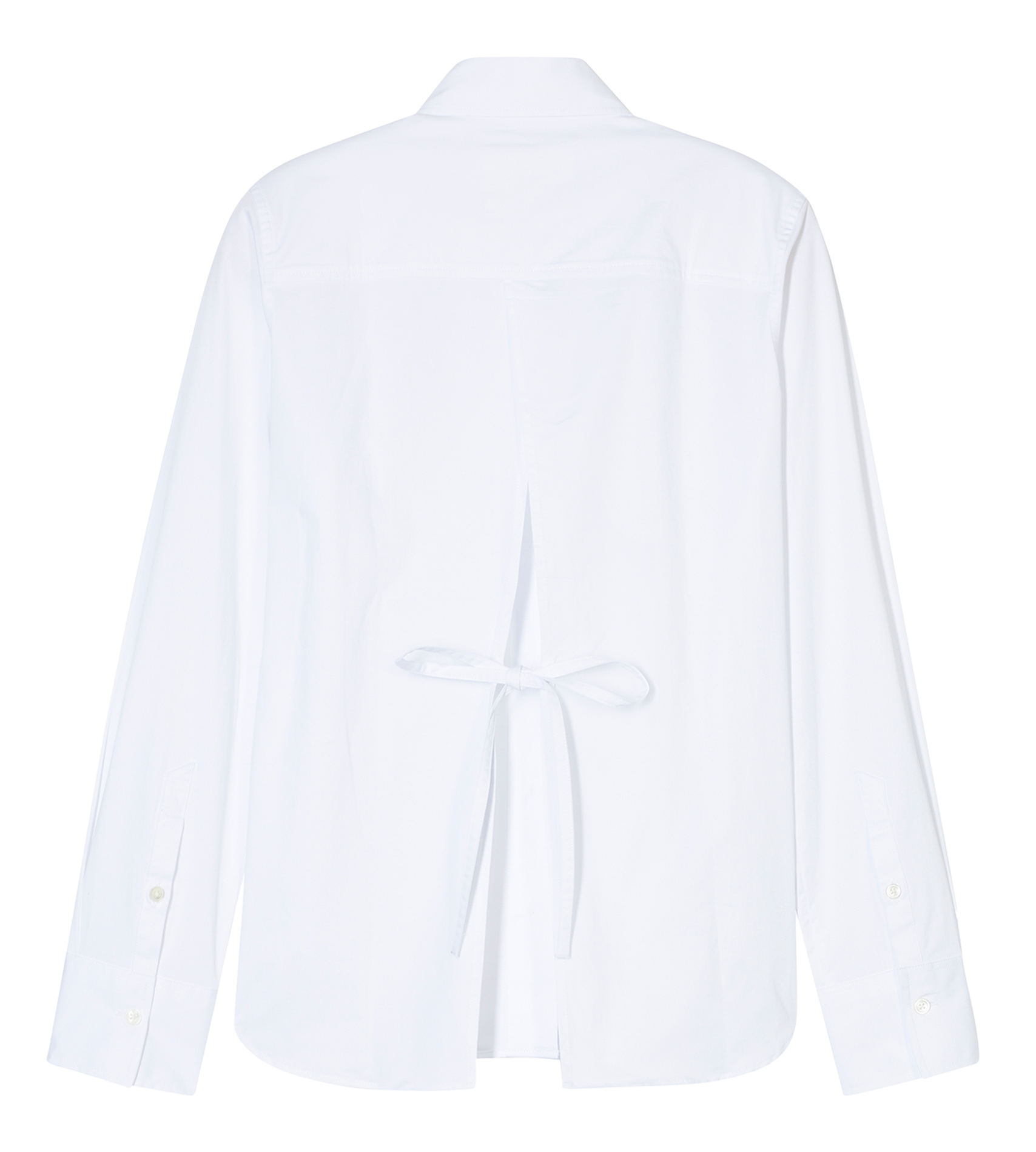 Chemise droite avec détail dos en coton bio CLOSED Blanc
