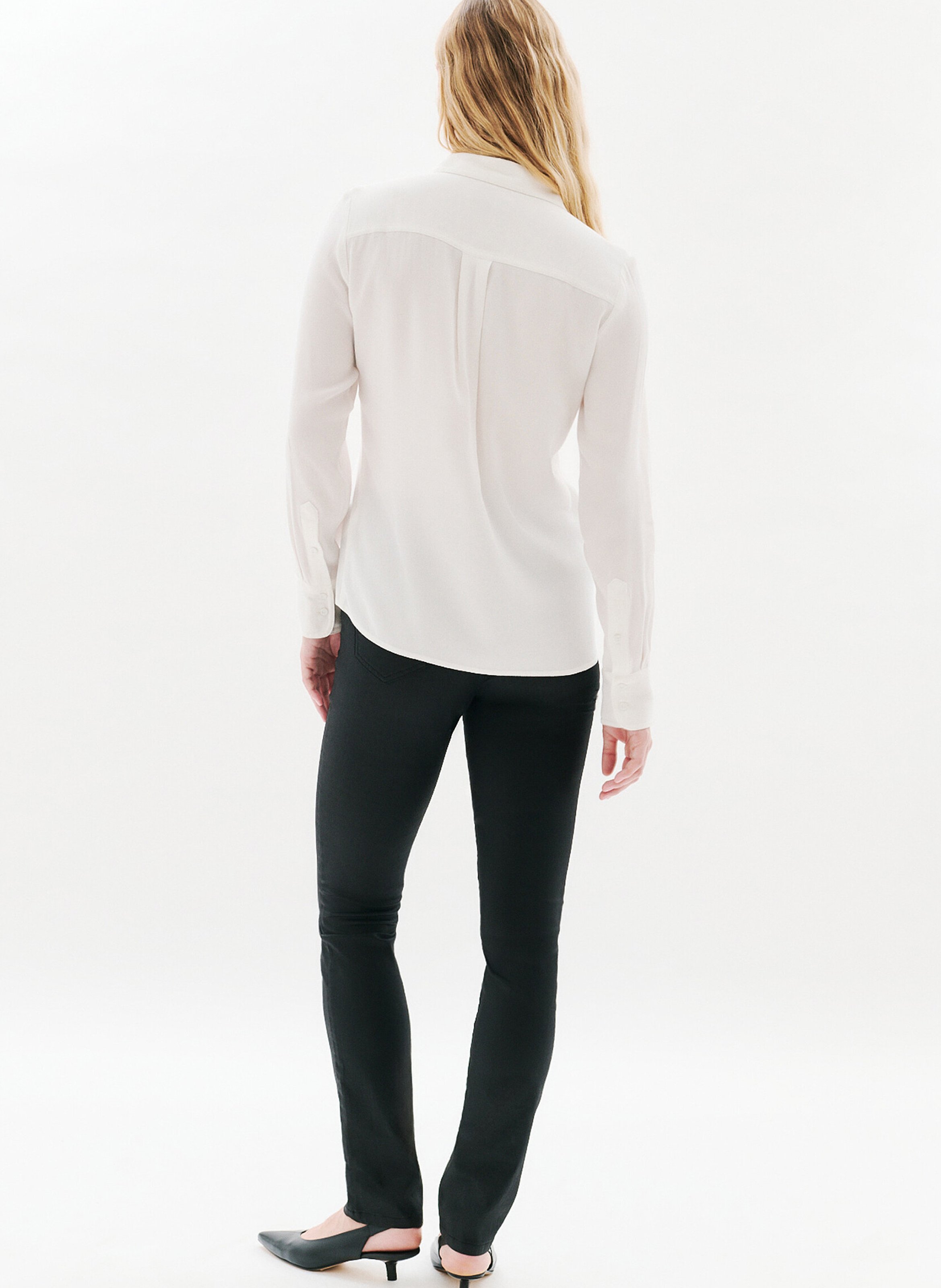 Blouse col classique  CAROLL Beige