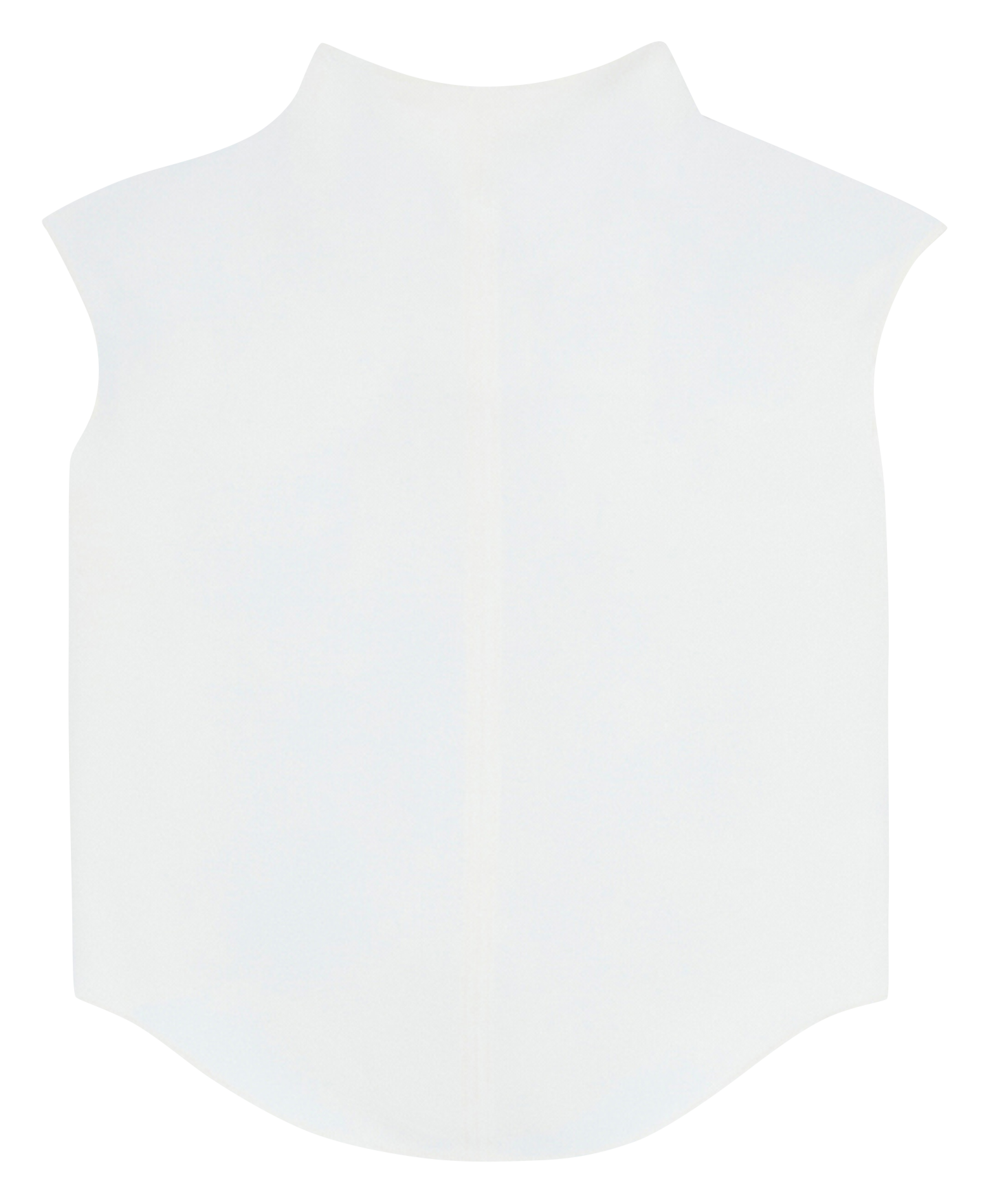 High-neck draped top ZAPA White