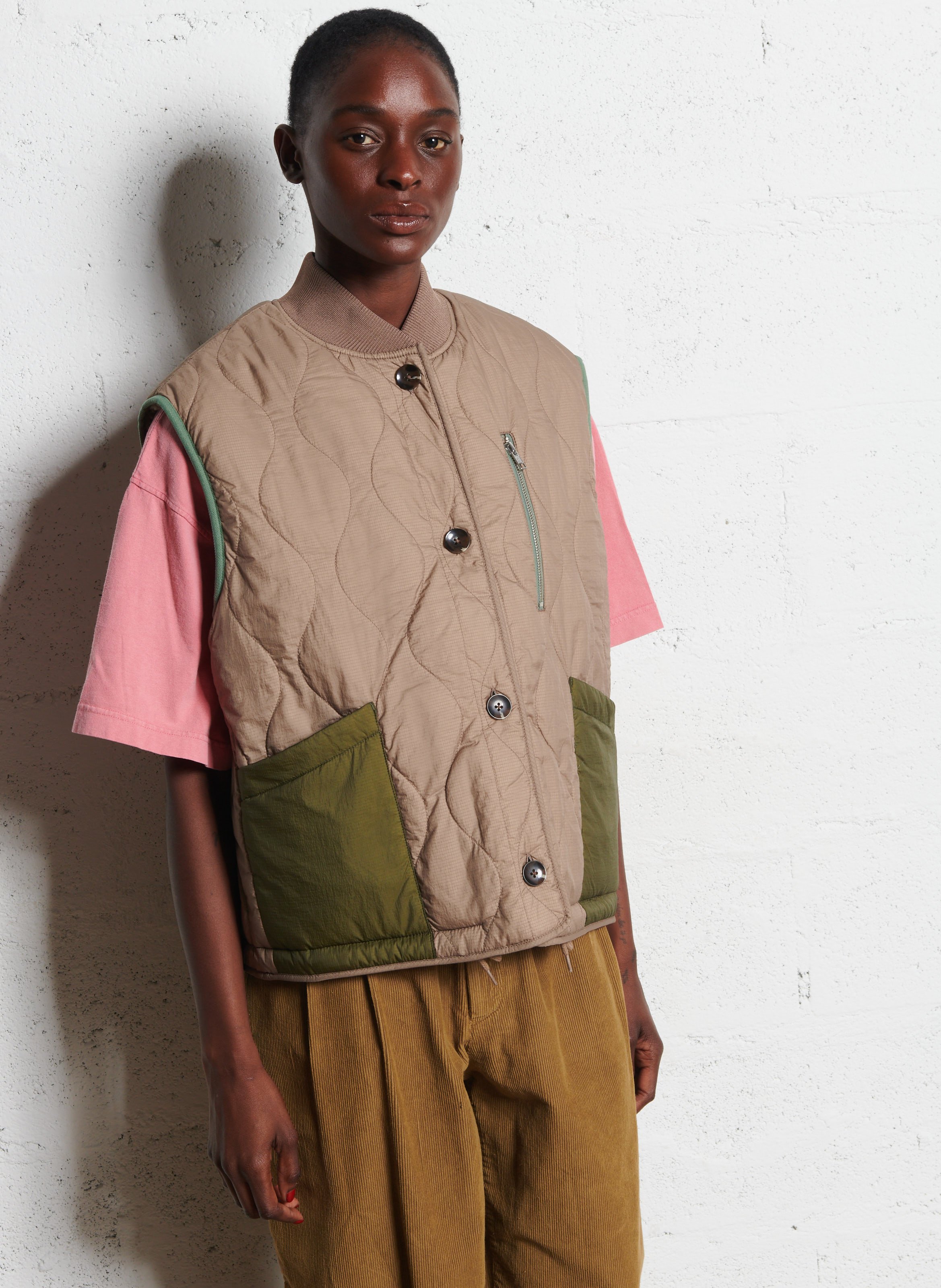 Oversized omkeerbare jas BELLEROSE Groen