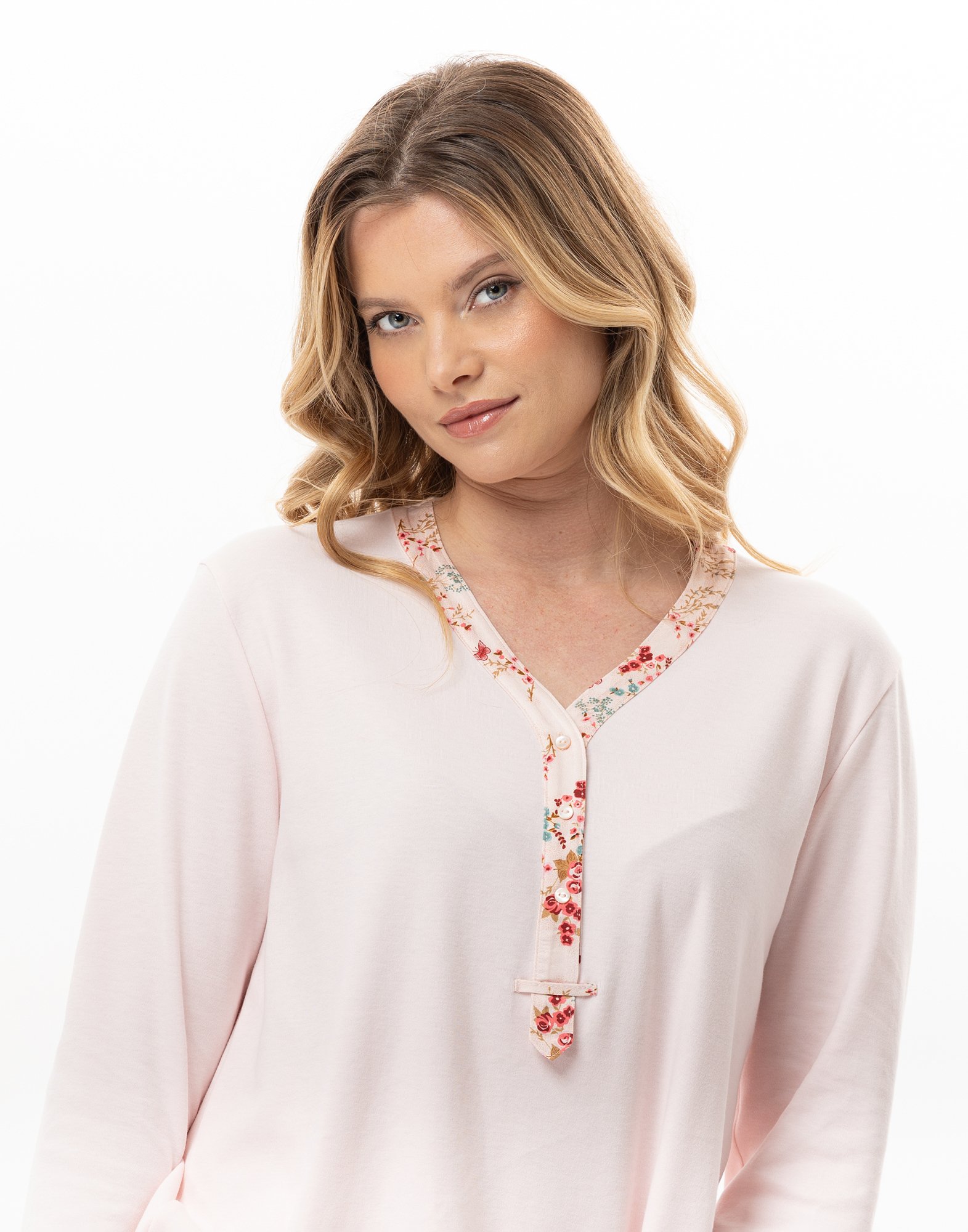 Cotton pajama top LE CHAT Pink