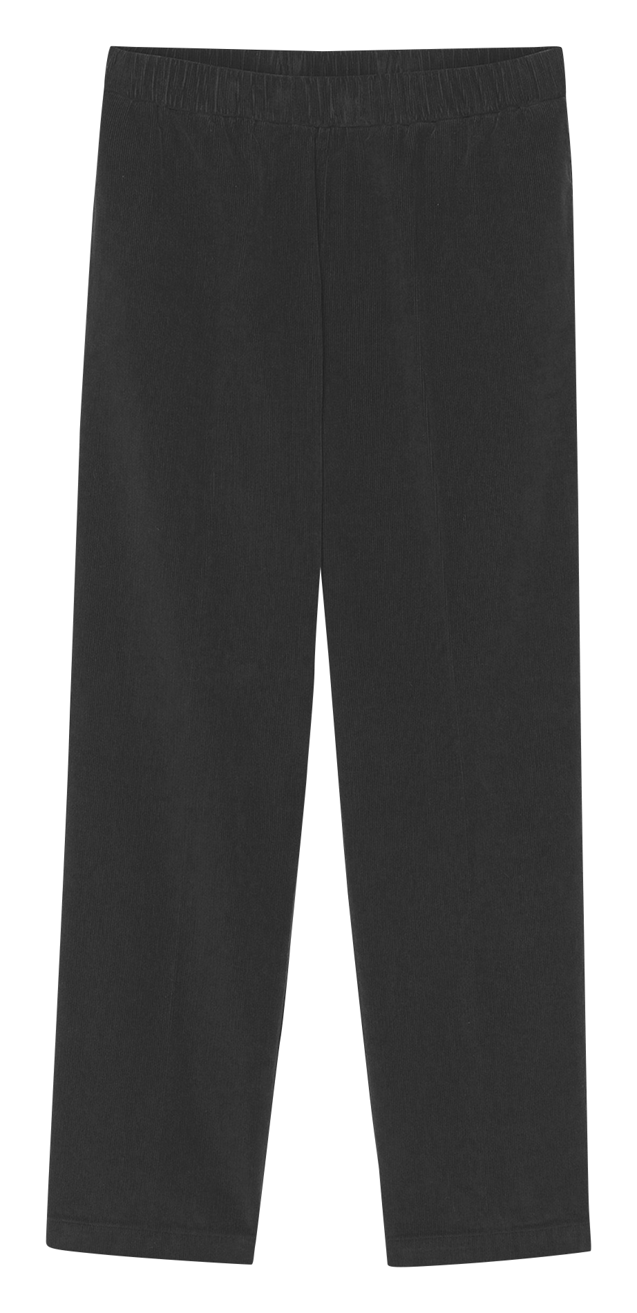 Pantalon carotte élastiqué uni POMANDERE Gris