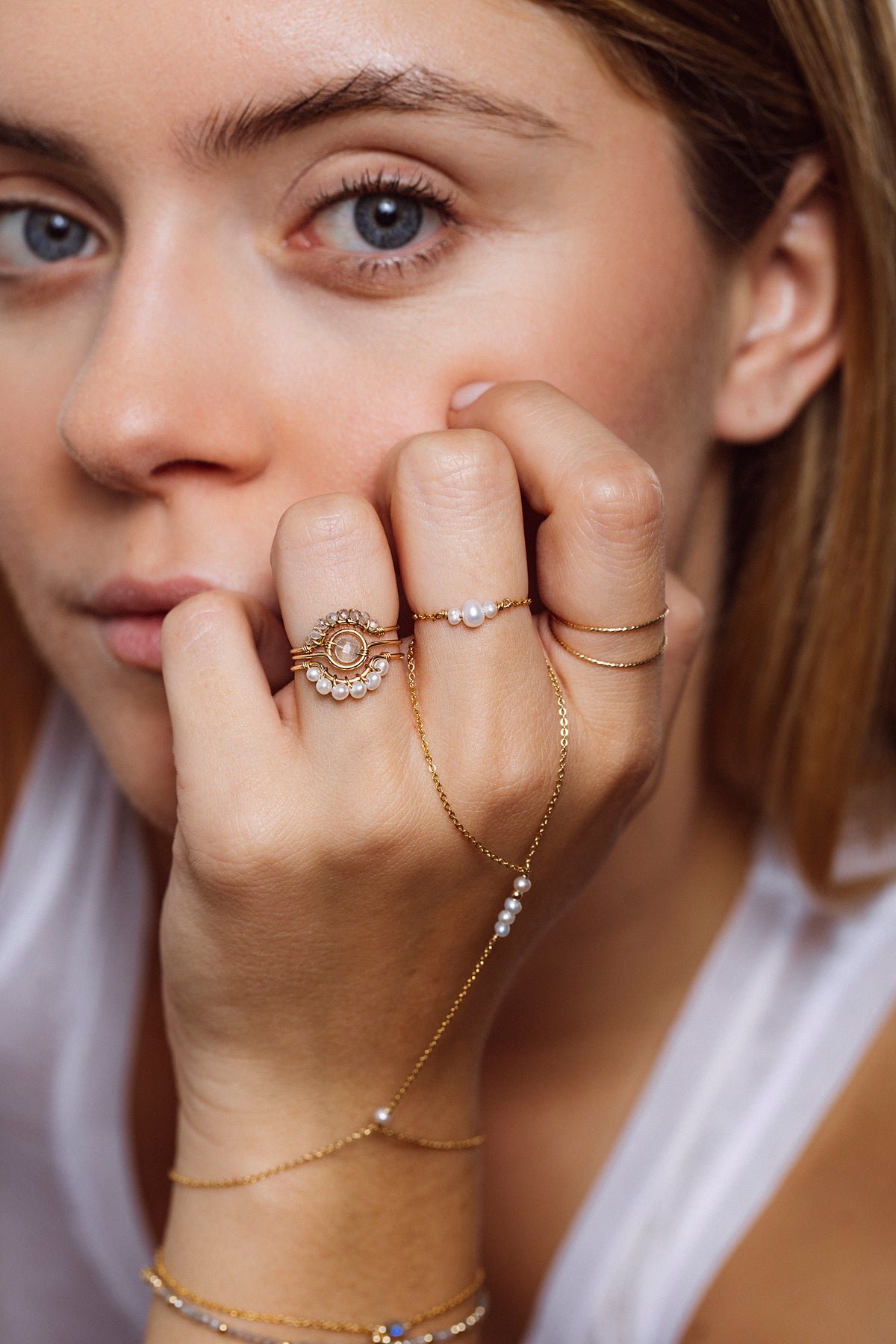 Ring - labradorite YAY Golden
