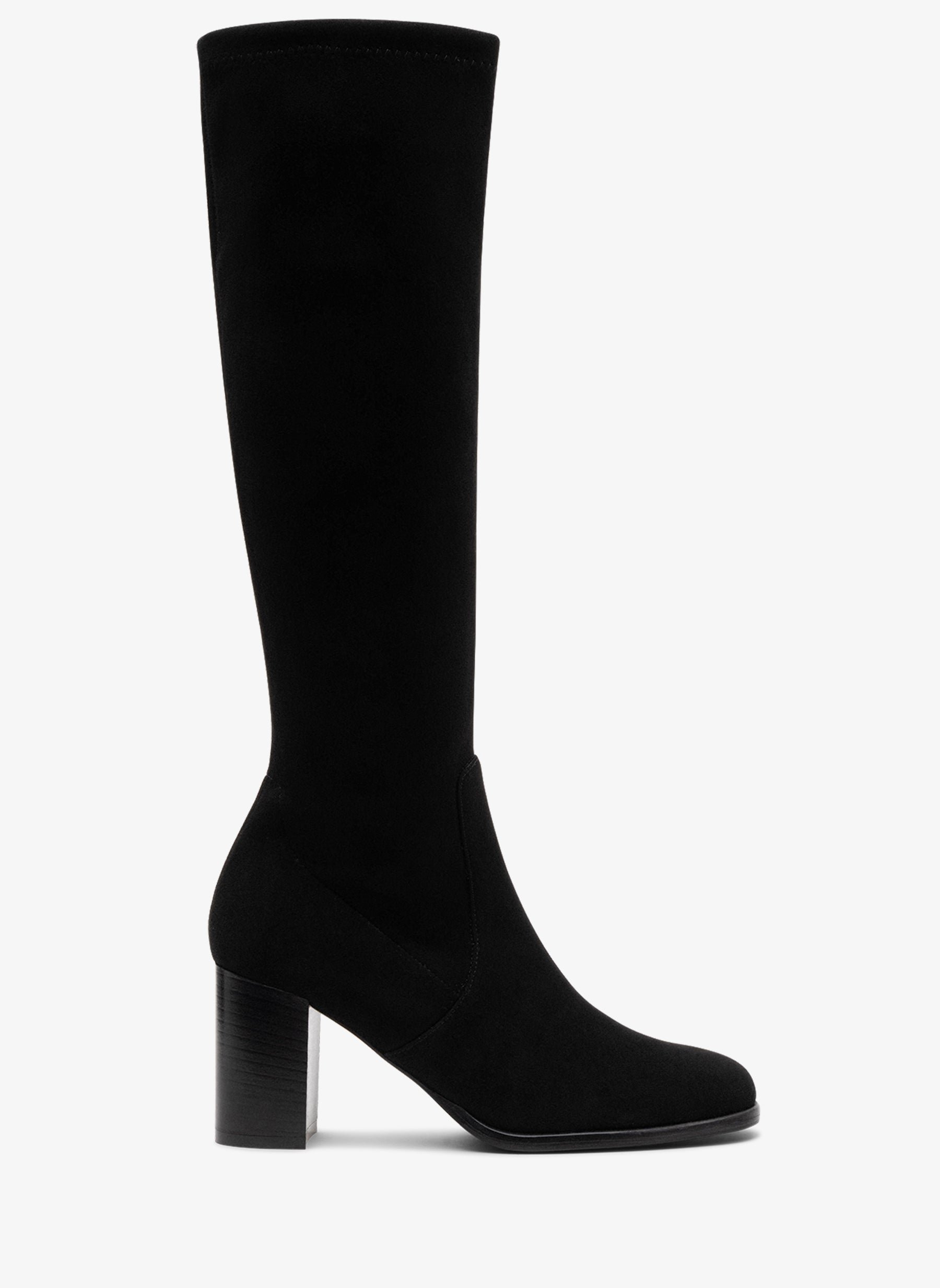 Black stretch leather boots PARALLELE PARIS Black