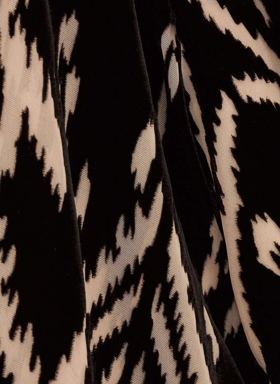 Robe midi cache-cœur imprimée BA&SH Noir