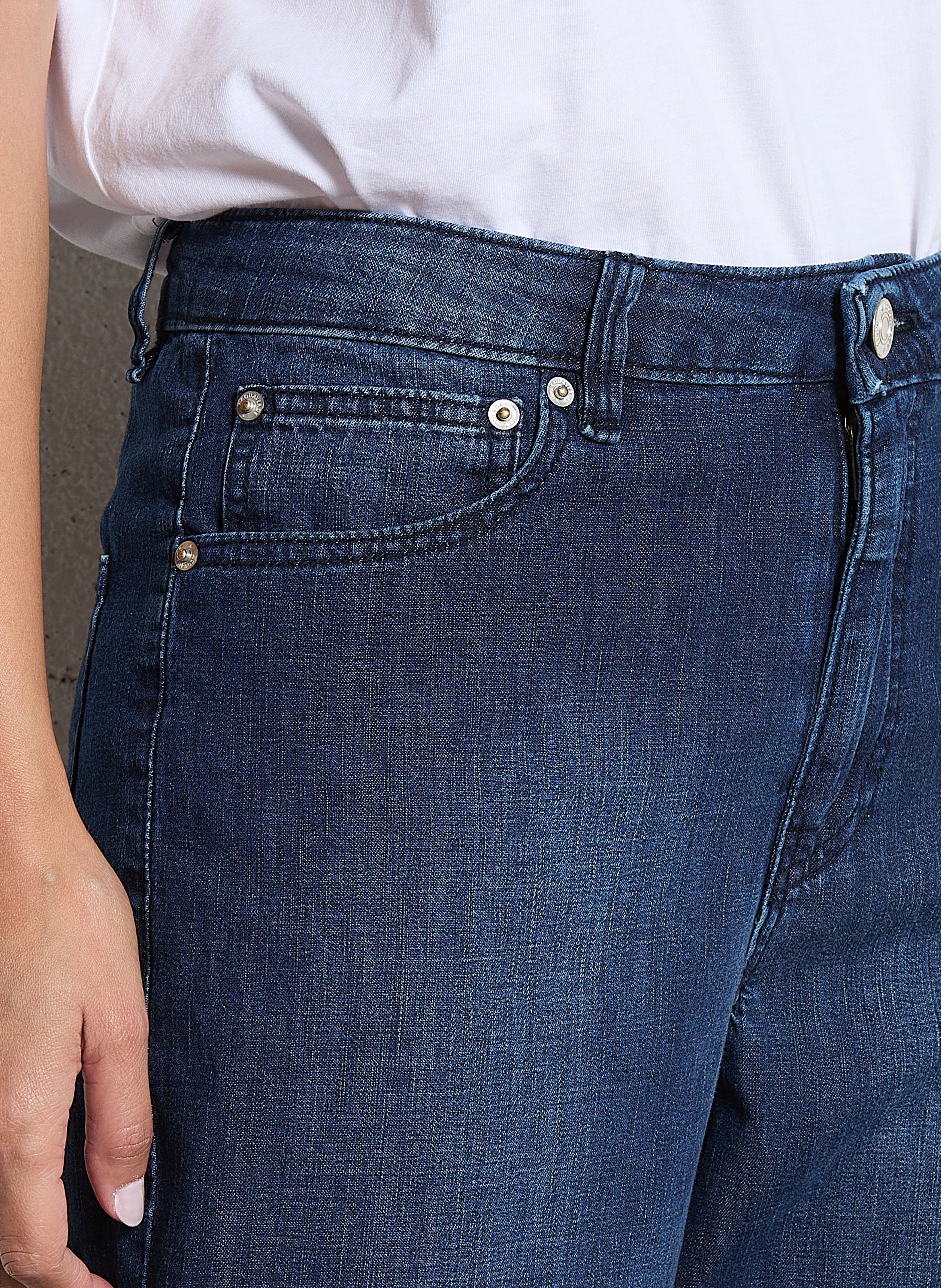 Cotton-blend straight jeans ACQUAVERDE Blue