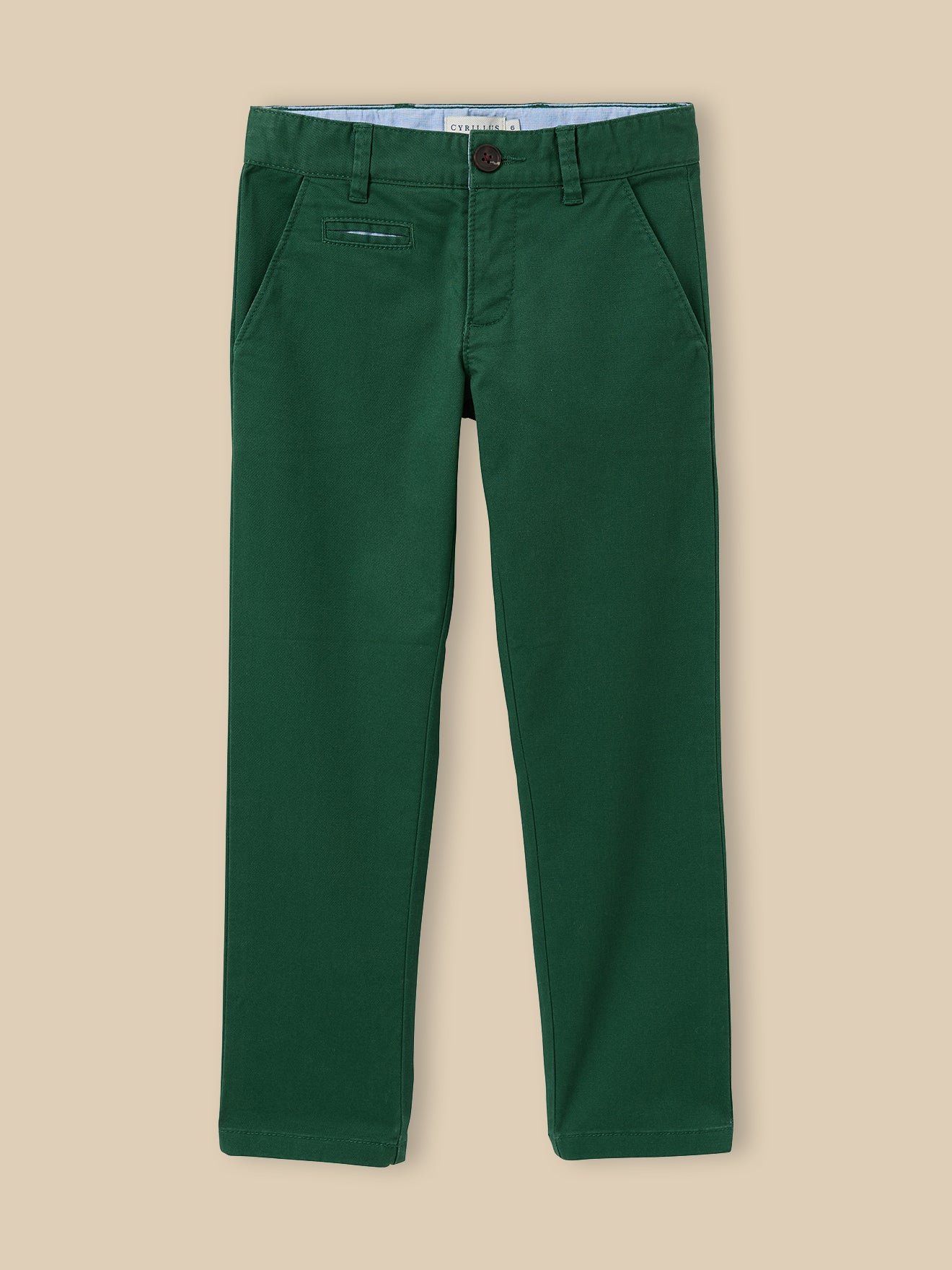 Chino trousers CYRILLUS Green