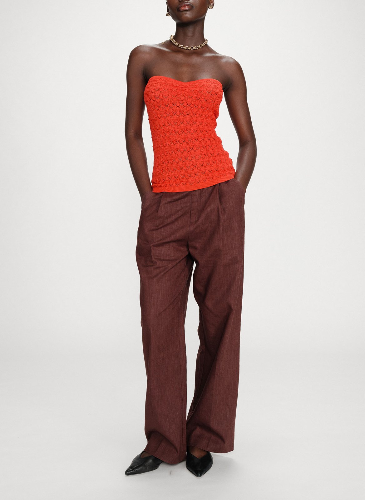 Top bustier GRACE ET MILA Rouge