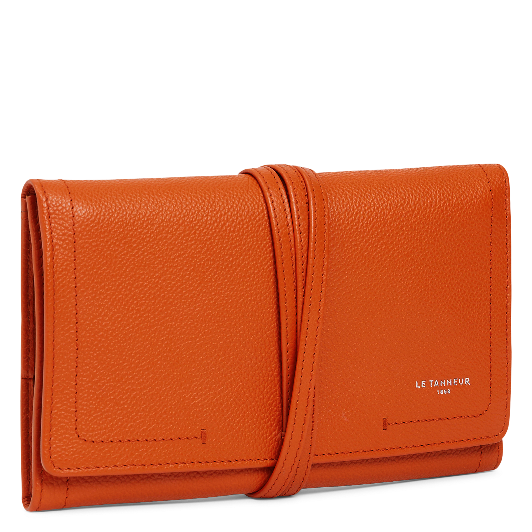 Etui für Schmuck aus Leder LE TANNEUR Orange