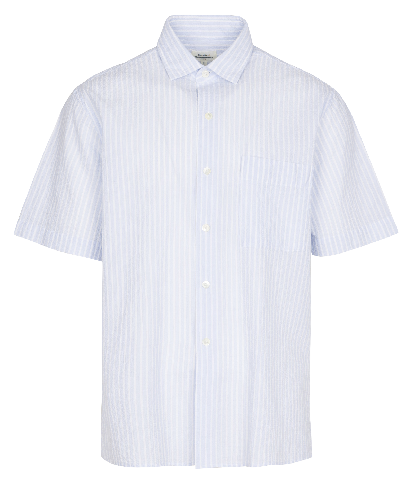 Blouse met klassieke kraag - katoenblend HARTFORD Veelkleurig