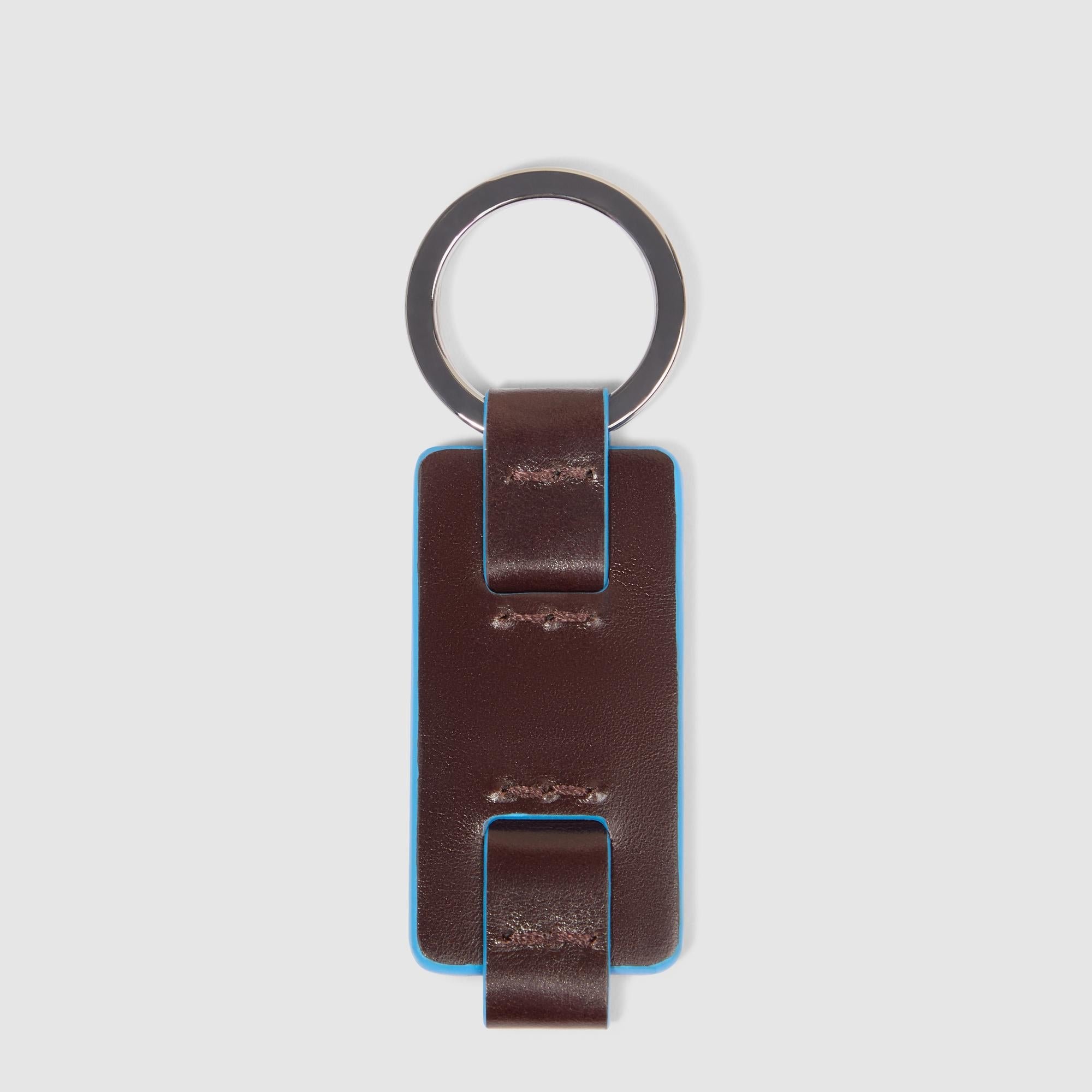 Asia leather keyring PIQUADRO Brown