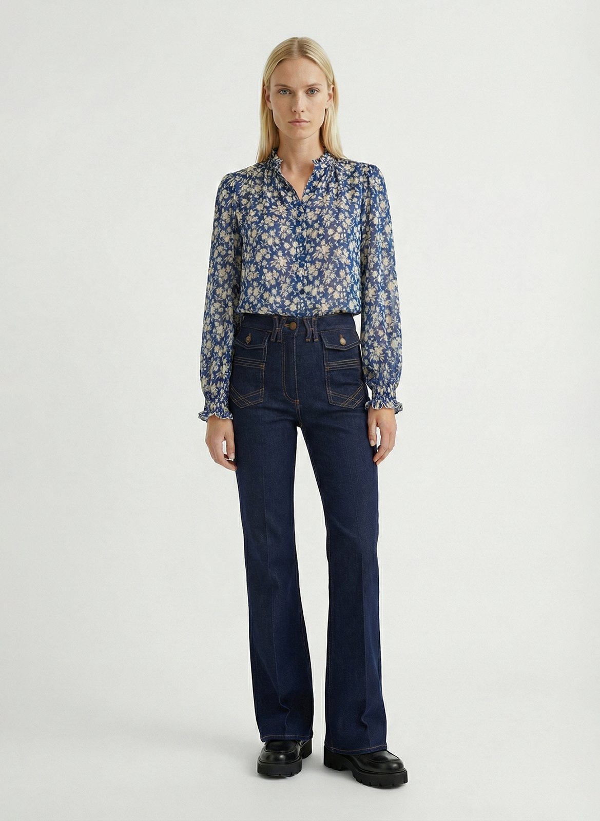 High-neck shirt  GERARD DAREL Blue