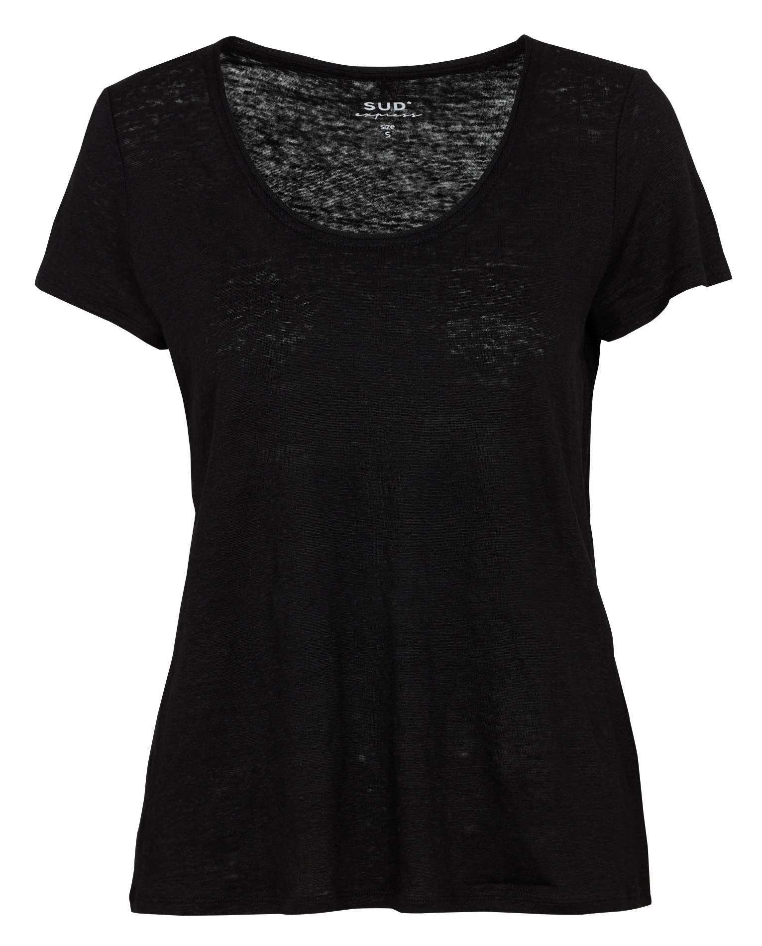 Linen T-shirt TIMBA Noir