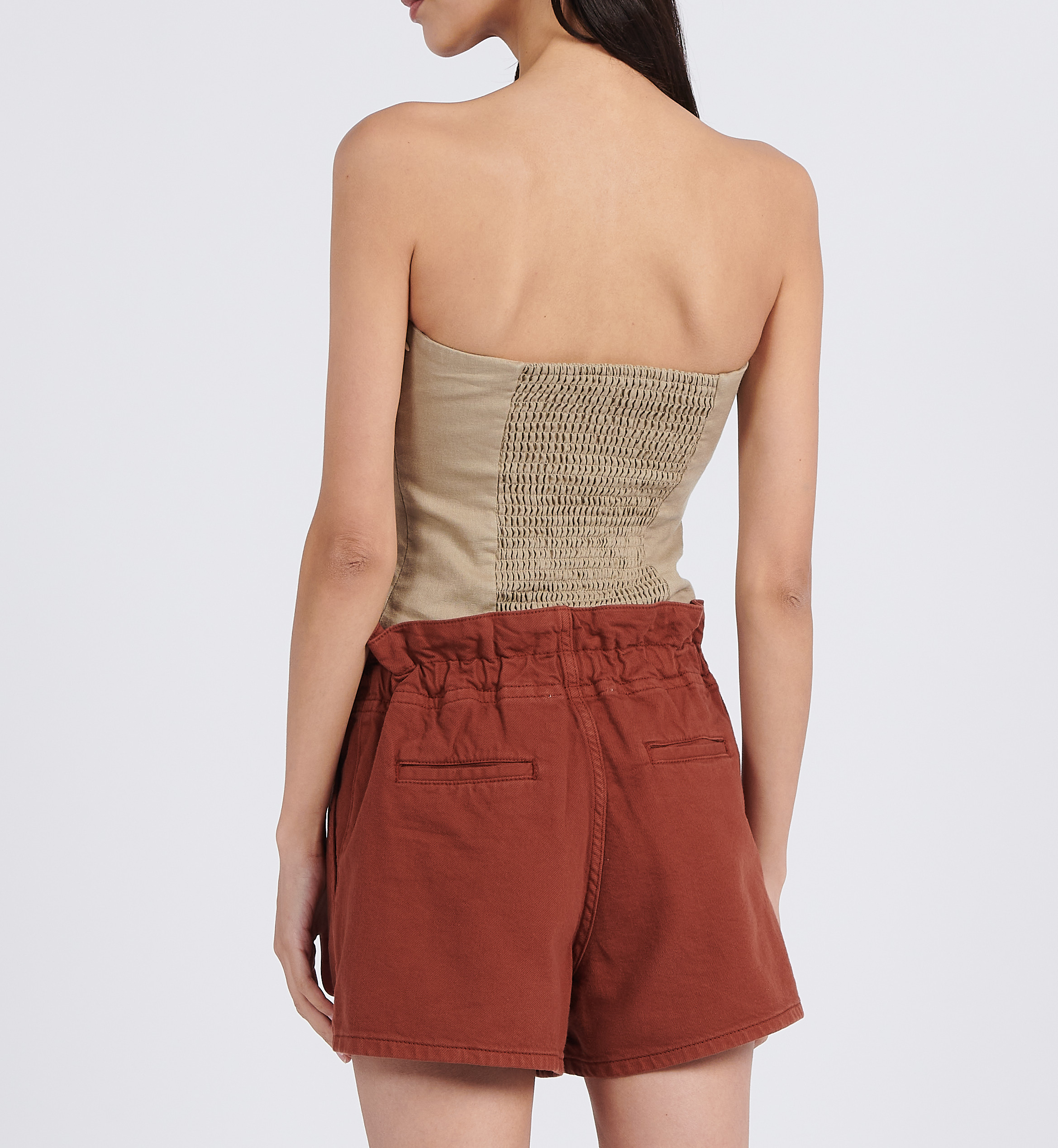 Linen bustier SAMSOE SAMSOE Beige
