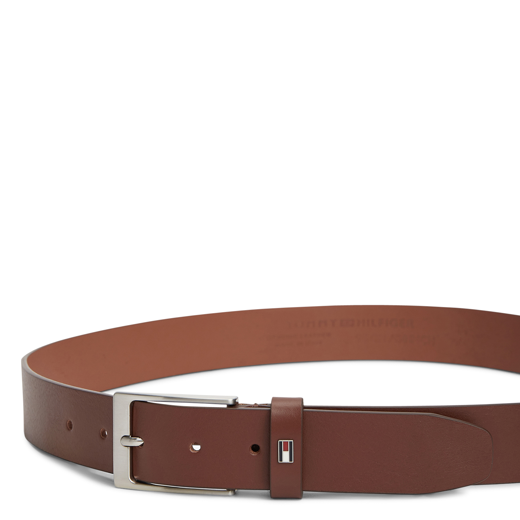 Ceinture ajustable en cuir TOMMY HILFIGER Marron