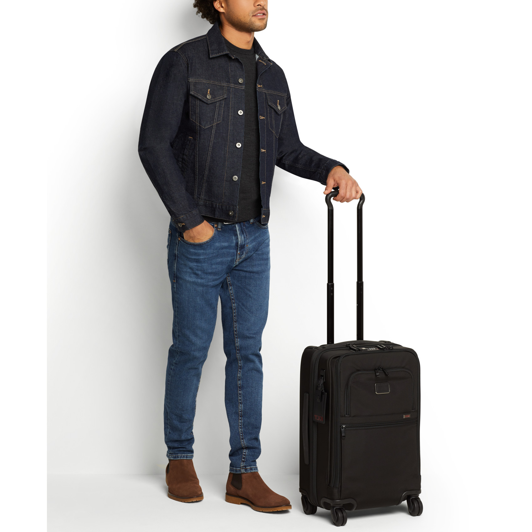 Tumi Alpha 4-Wheel Carry-On Suitcase Size S TUMI Black