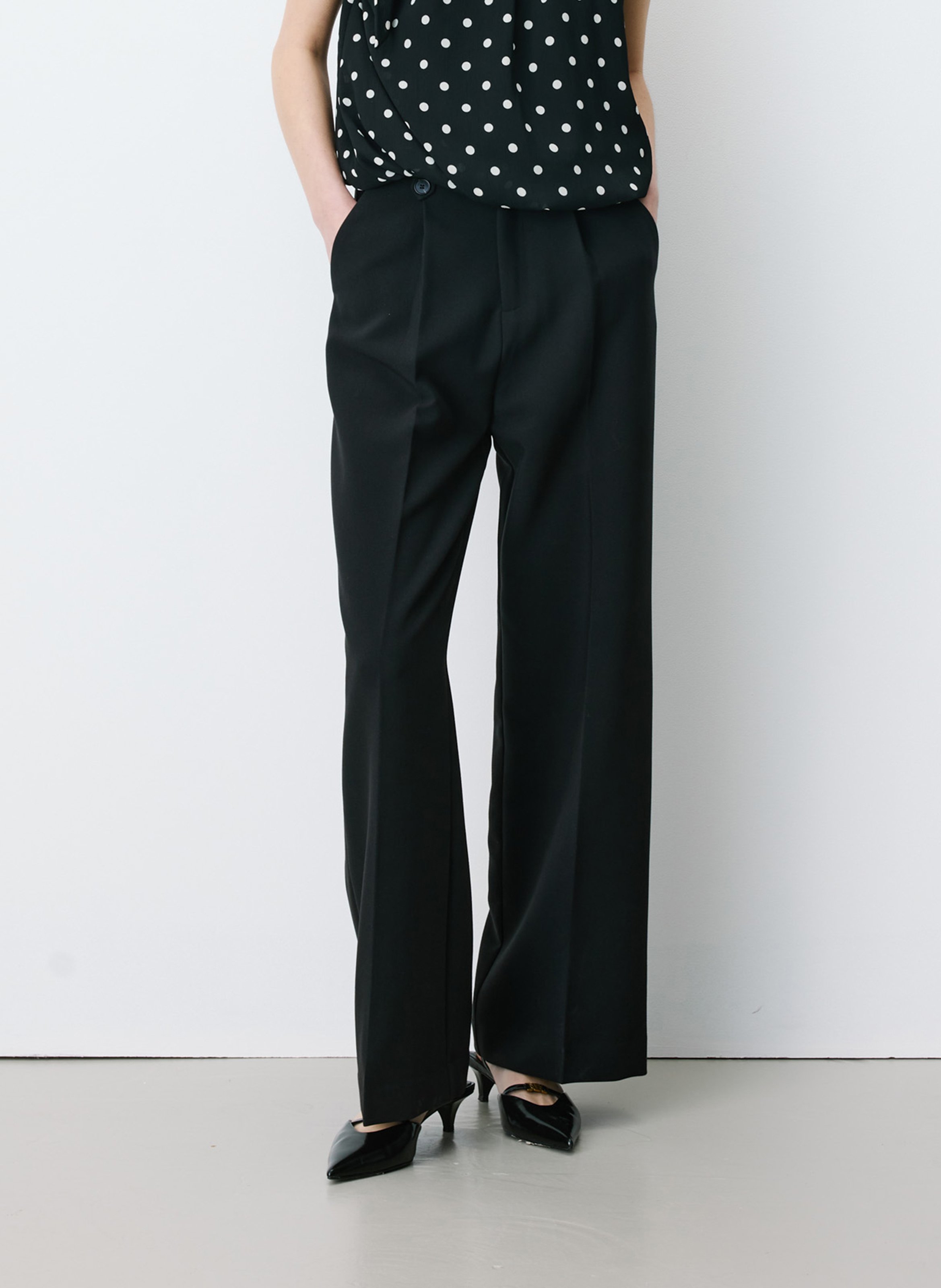 Rechte pantalon voor dameskostuum GRACE ET MILA
