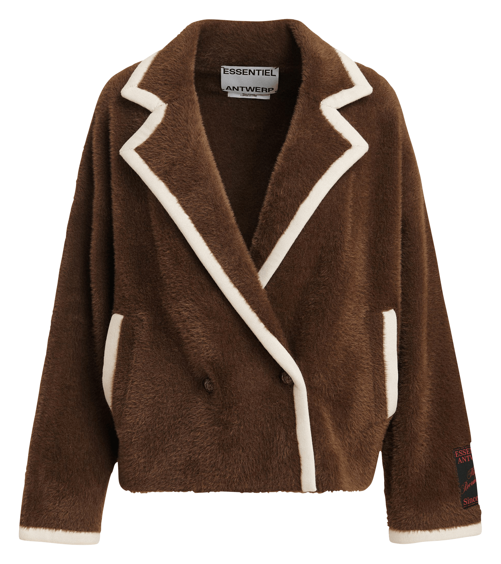 Gilet col tailleur ESSENTIEL ANTWERP Braun