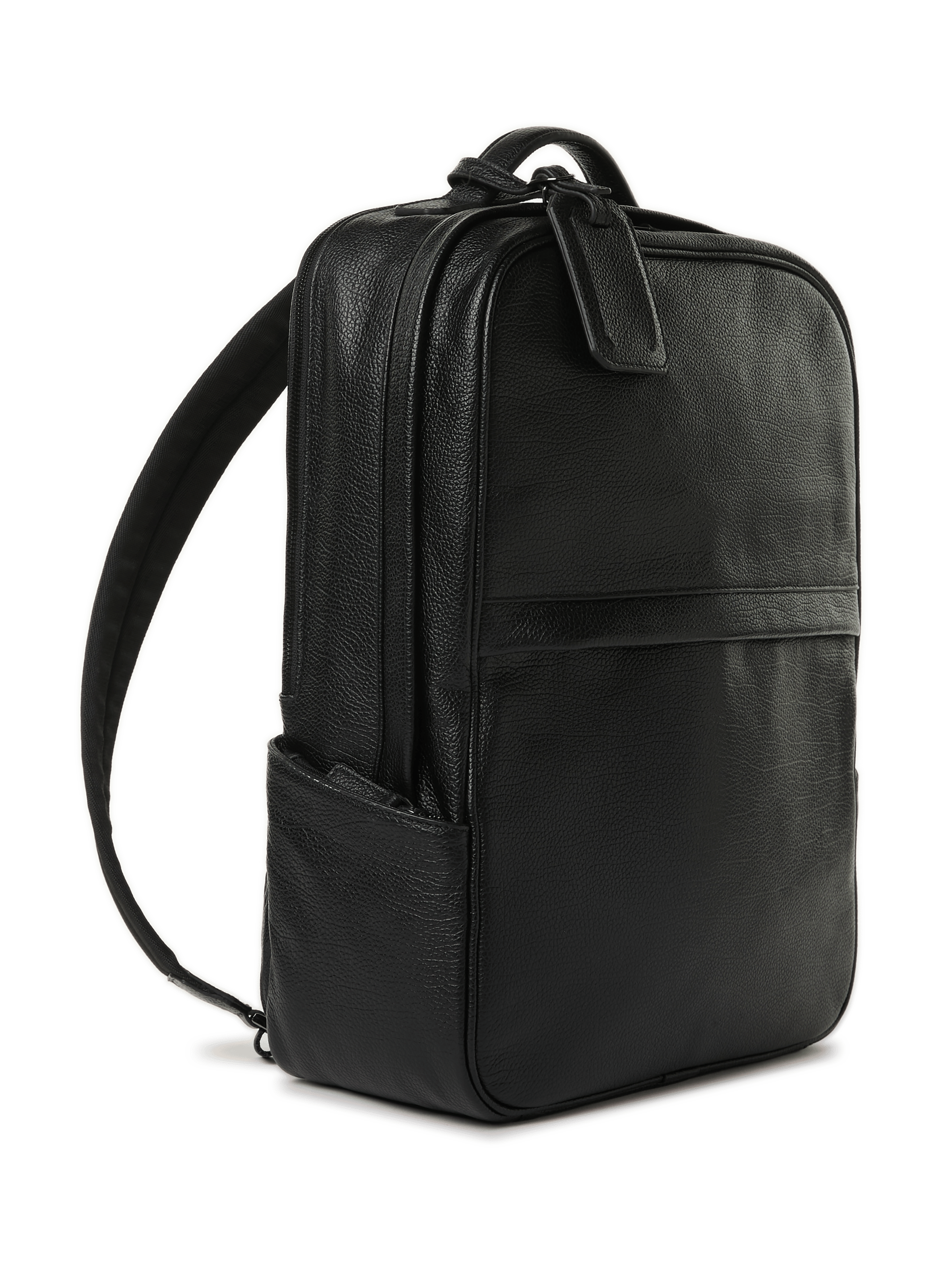 Grained leather backpack SAISON 1865 Black
