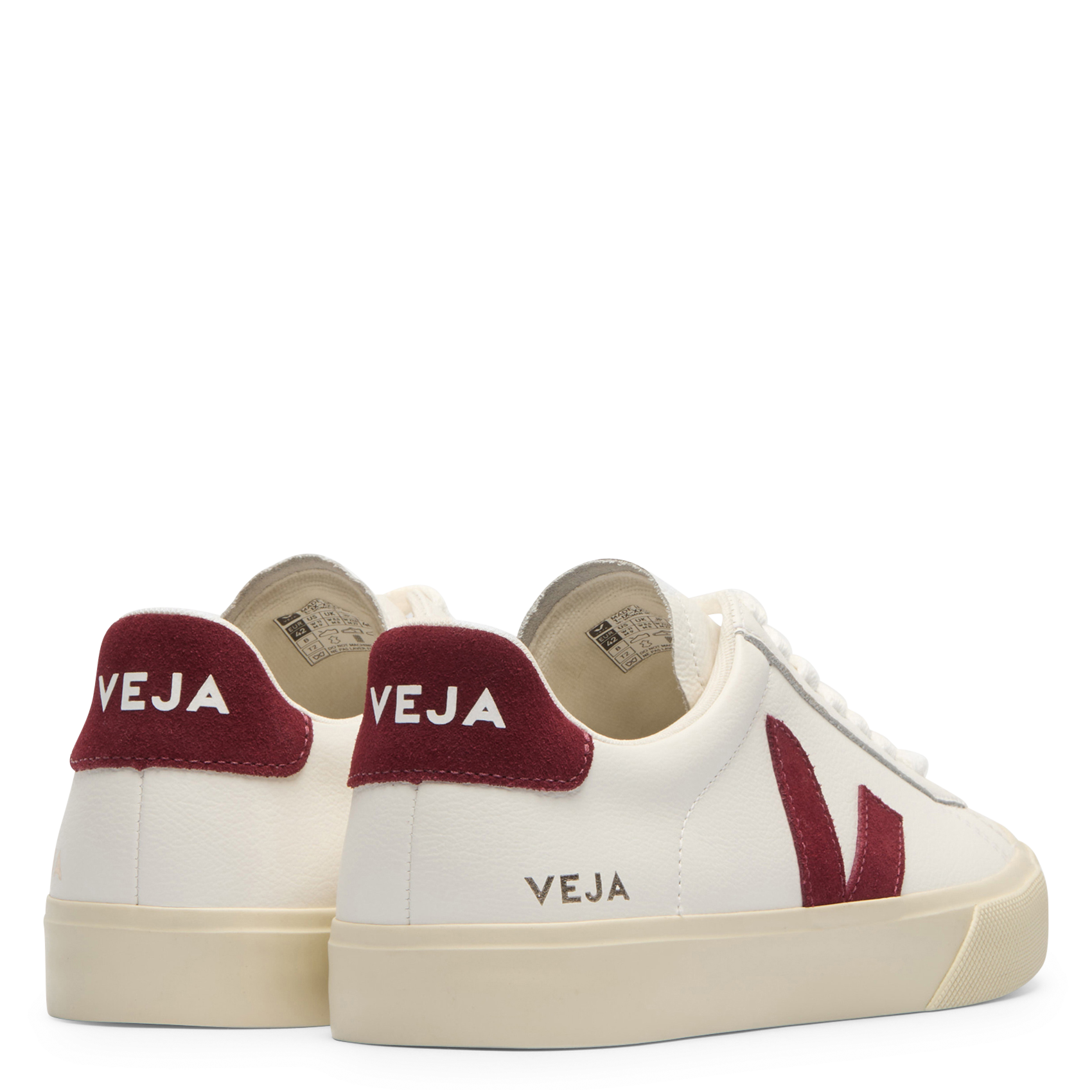 Niedrige Sneaker im Material-Mix VEJA Rot
