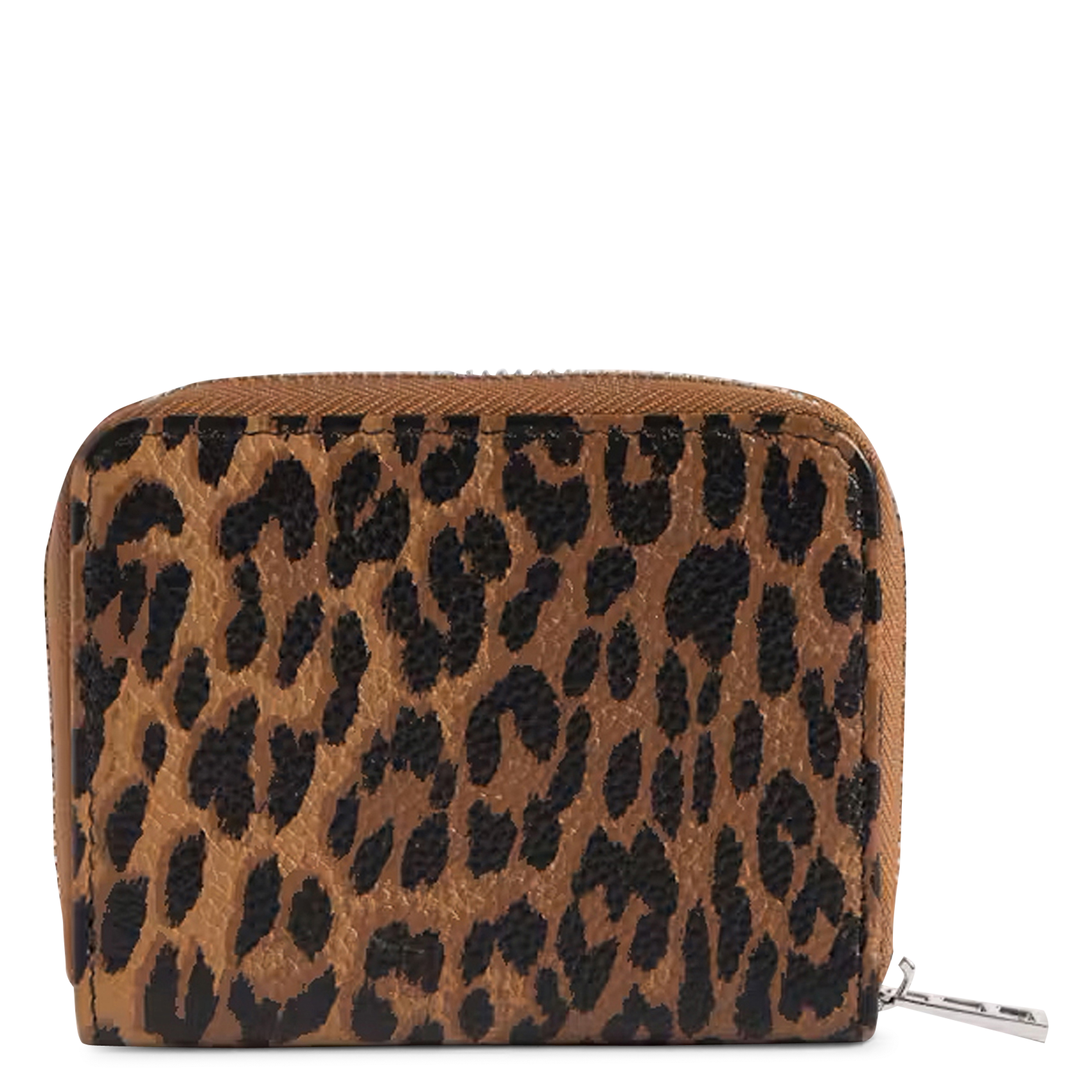 Porte-monnaie léopard en cuir ZADIG&VOLTAIRE Marron