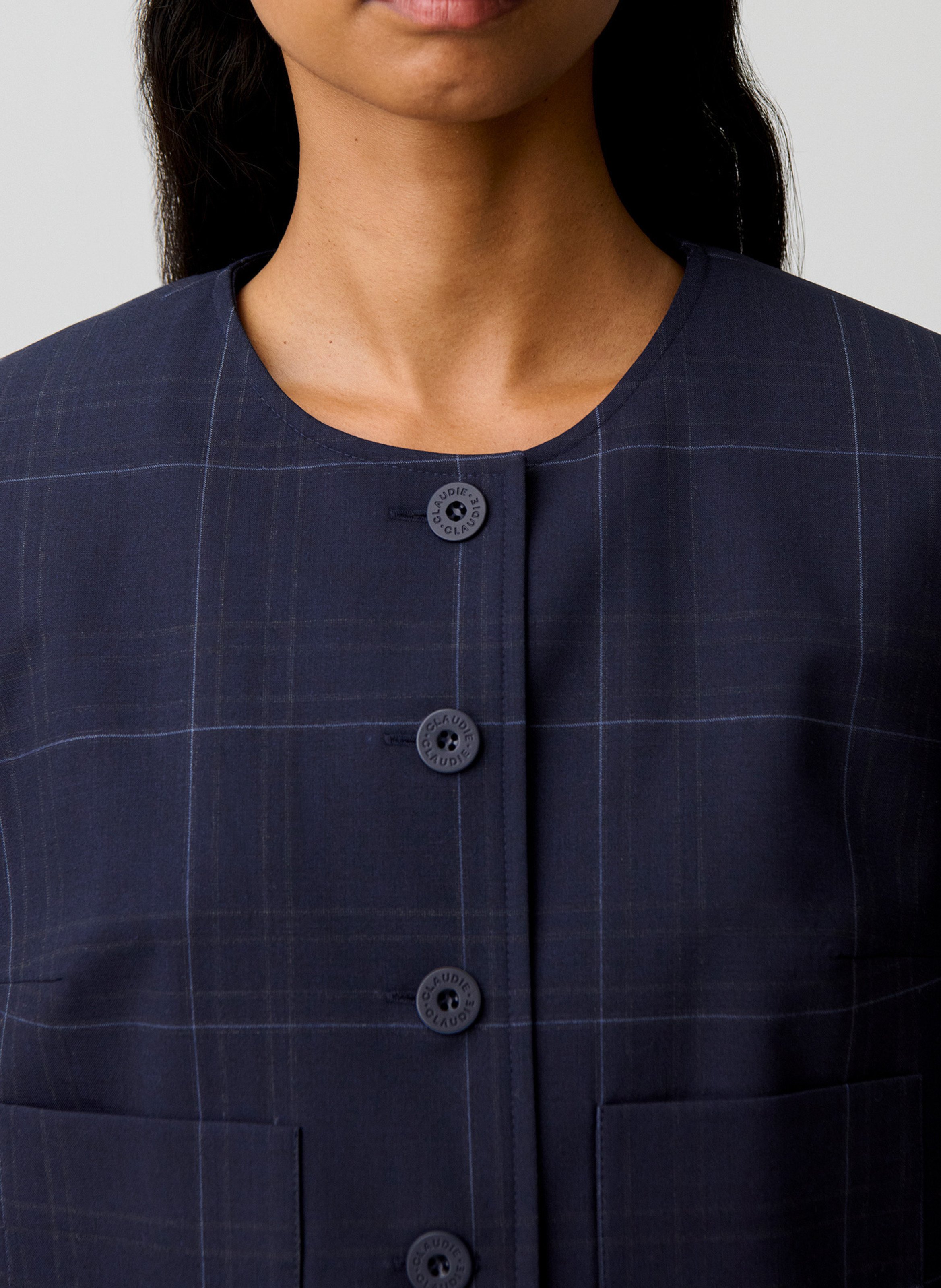 Veste tailleur à rayures en laine mélangée CLAUDIE PIERLOT Multicolore