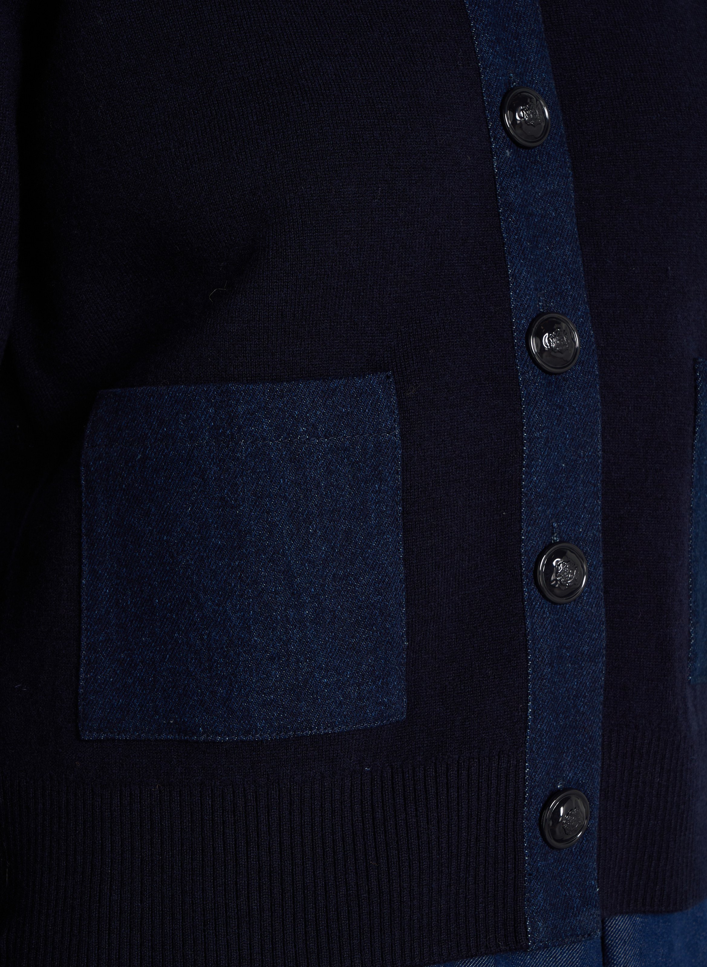 Rechte jas van gemengde wol MAISON 123 Blauw