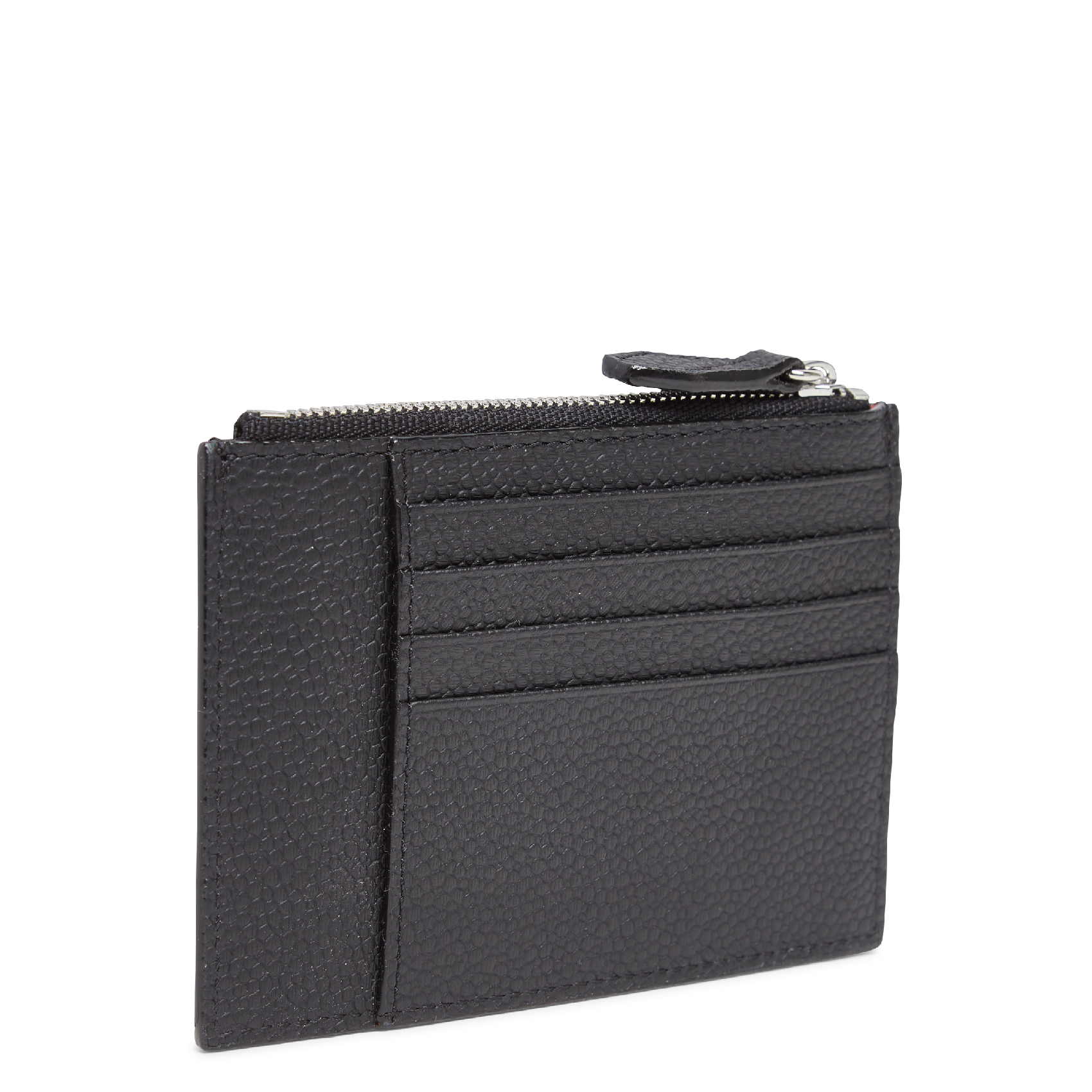 Porte-carte en cuir de vachette grainé LANCEL Noir