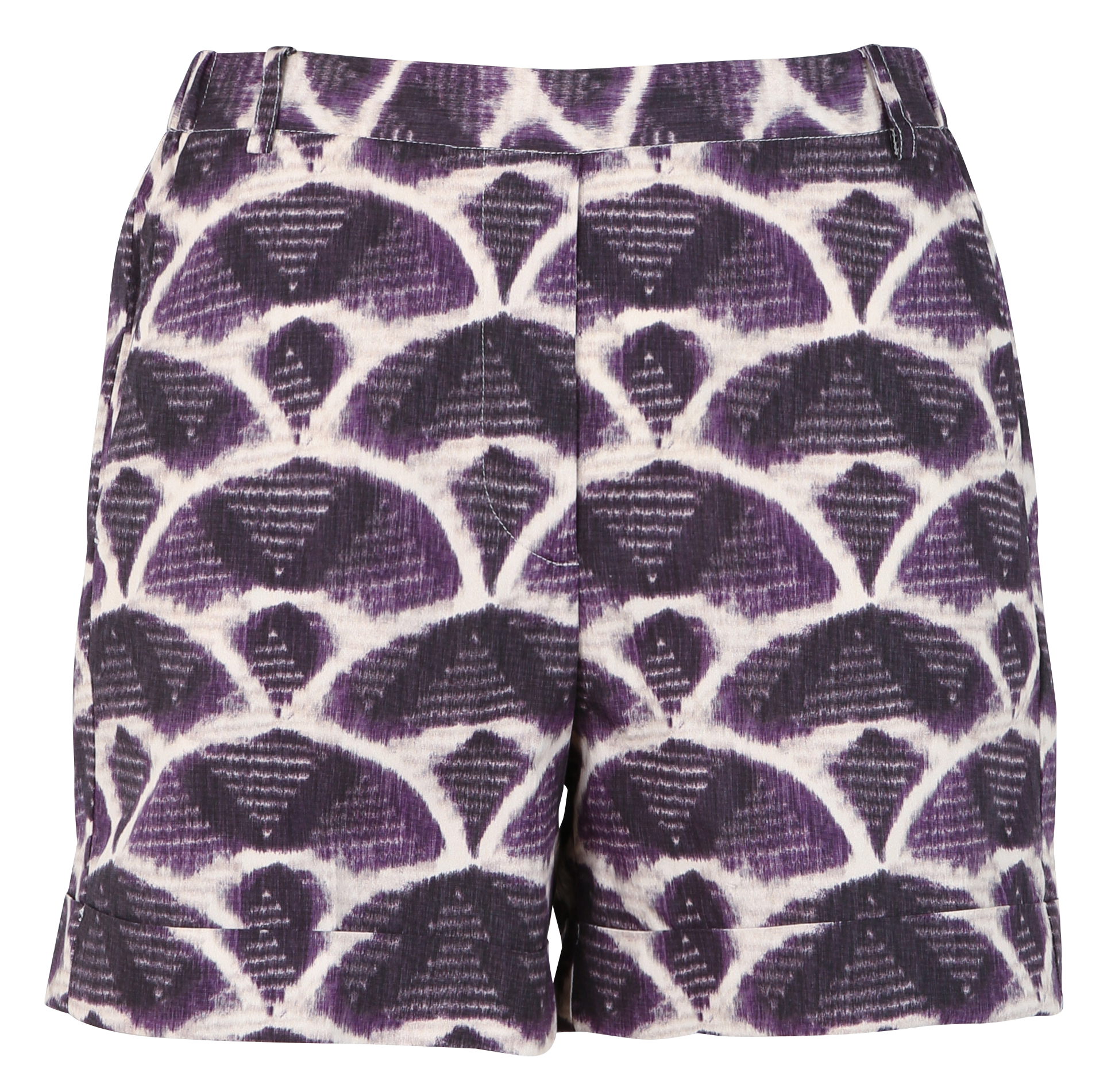 Short imprimé en coton  HARTFORD Violet