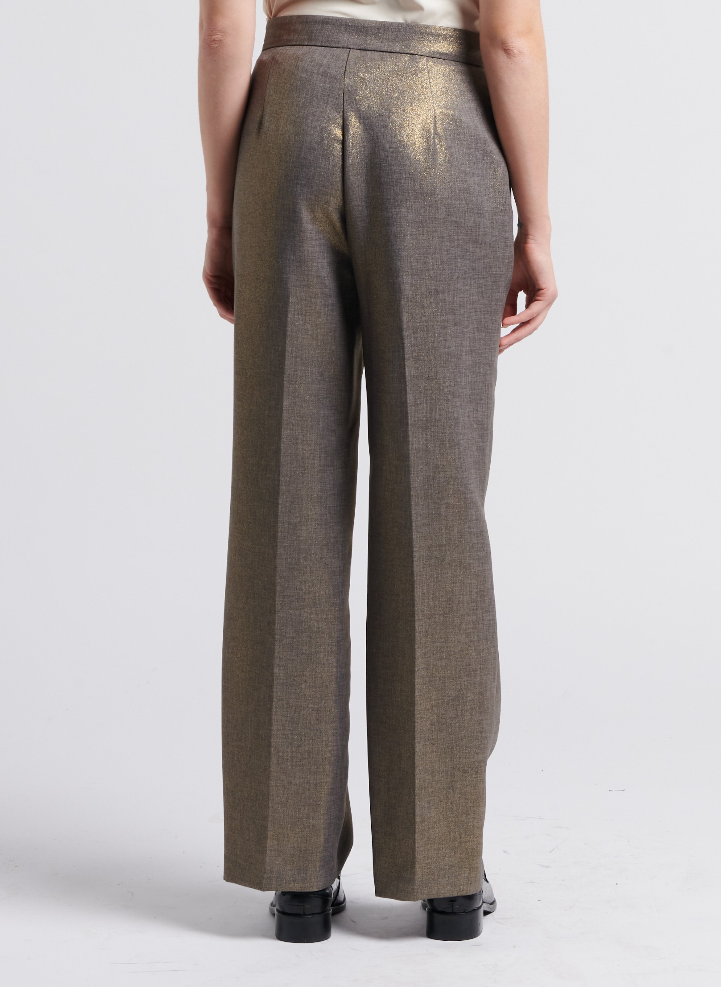 Suit pants with golden glitter IMPERIAL Grey