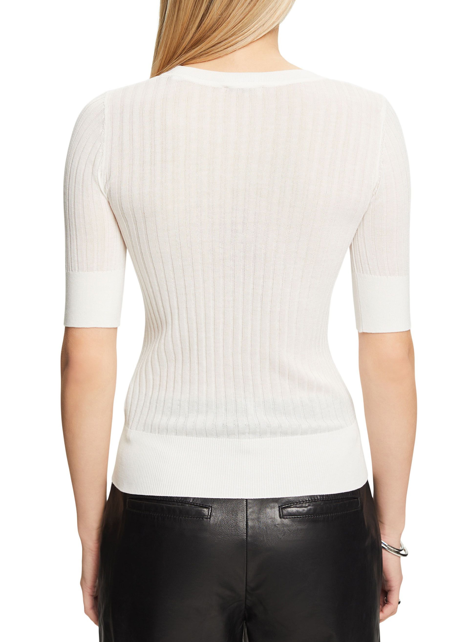 Round-neck sweater ESPRIT White
