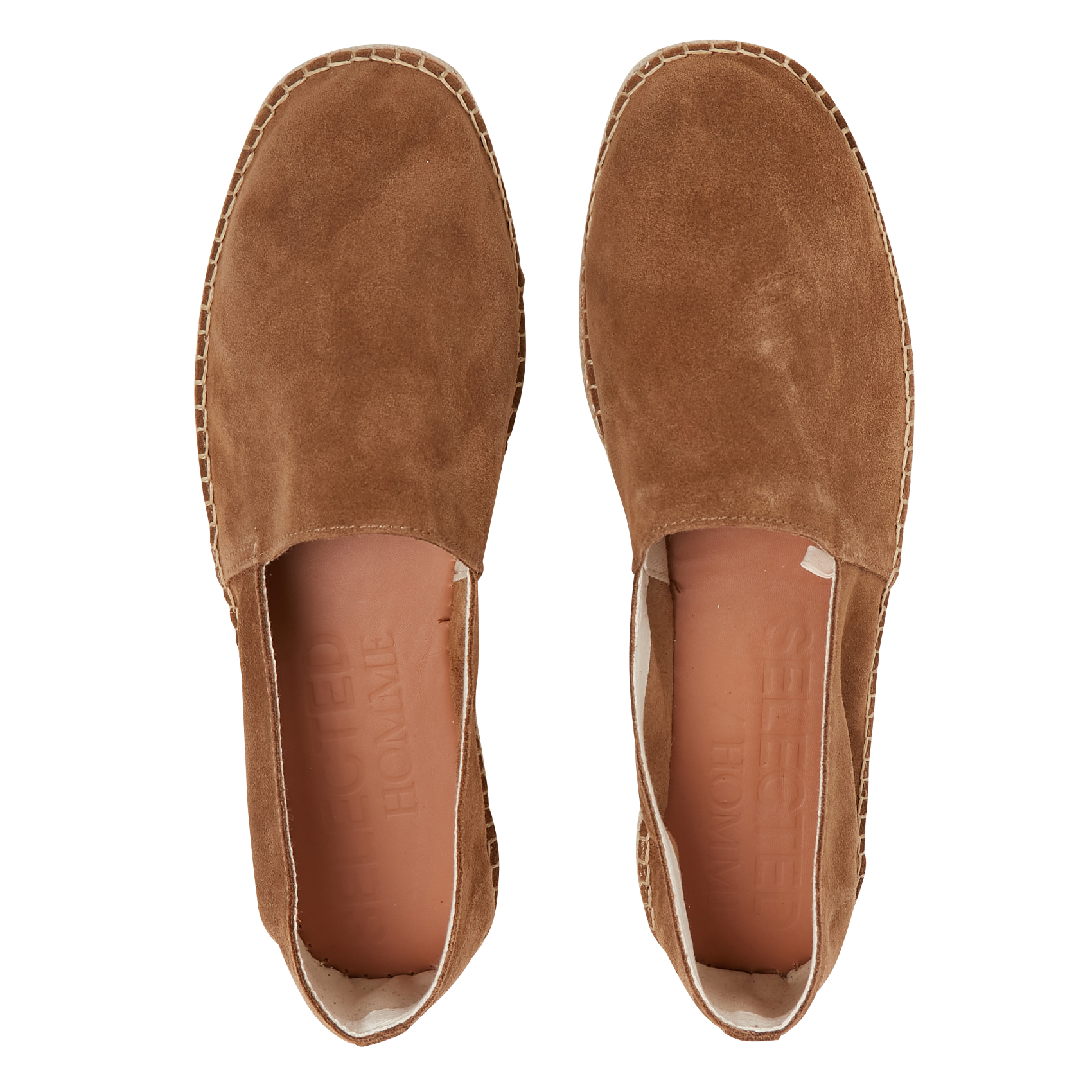 Espadrilles aus Veloursleder SELECTED Braun
