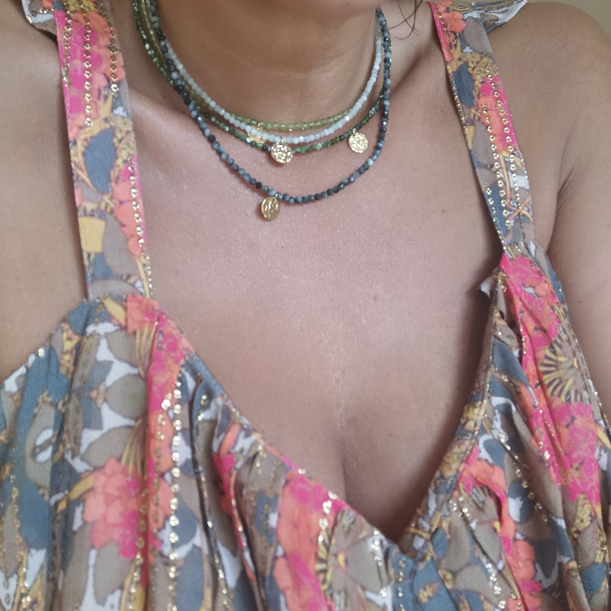 Lapis lazuli necklace GINANDGER Blue