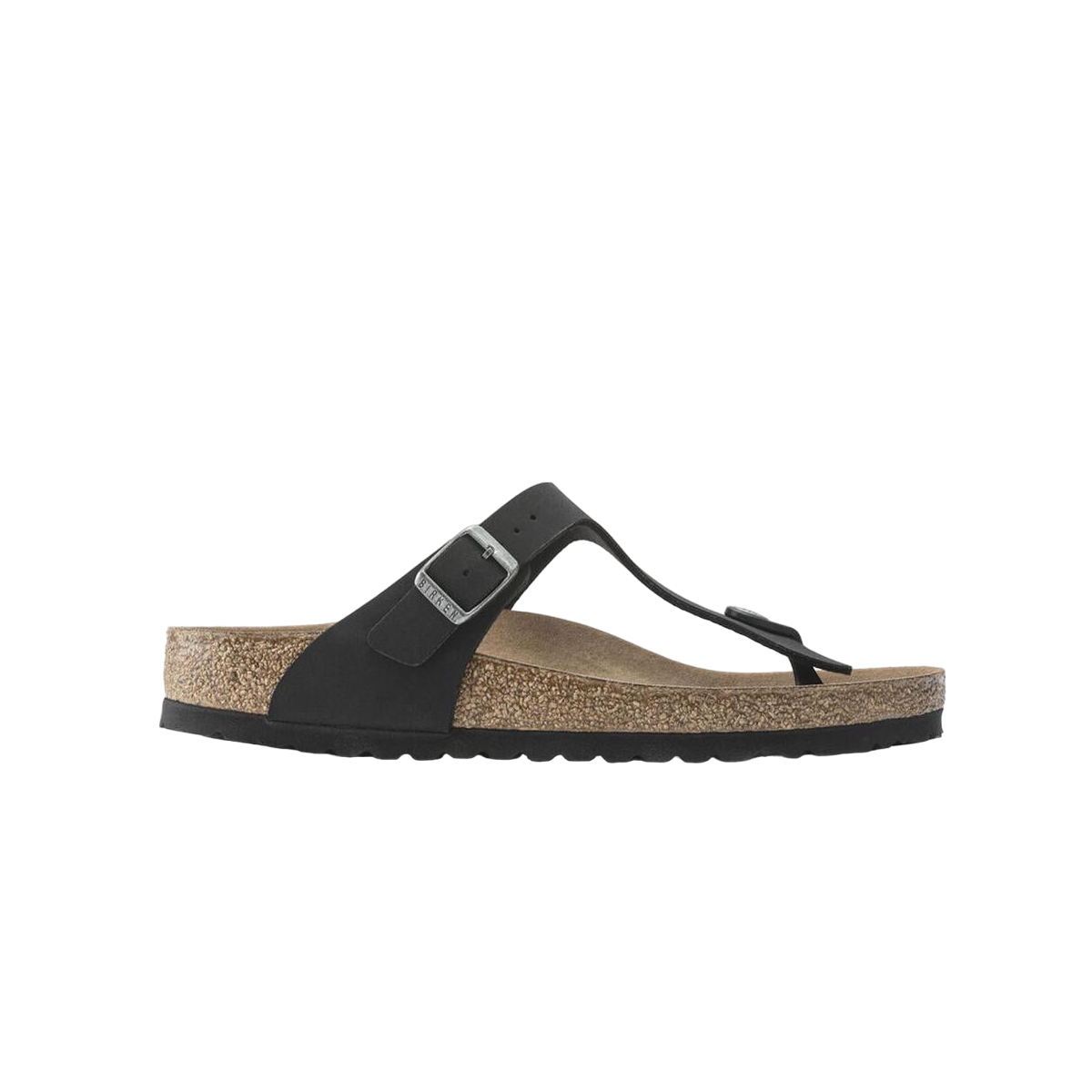 Faux leather sandals BIRKENSTOCK Black