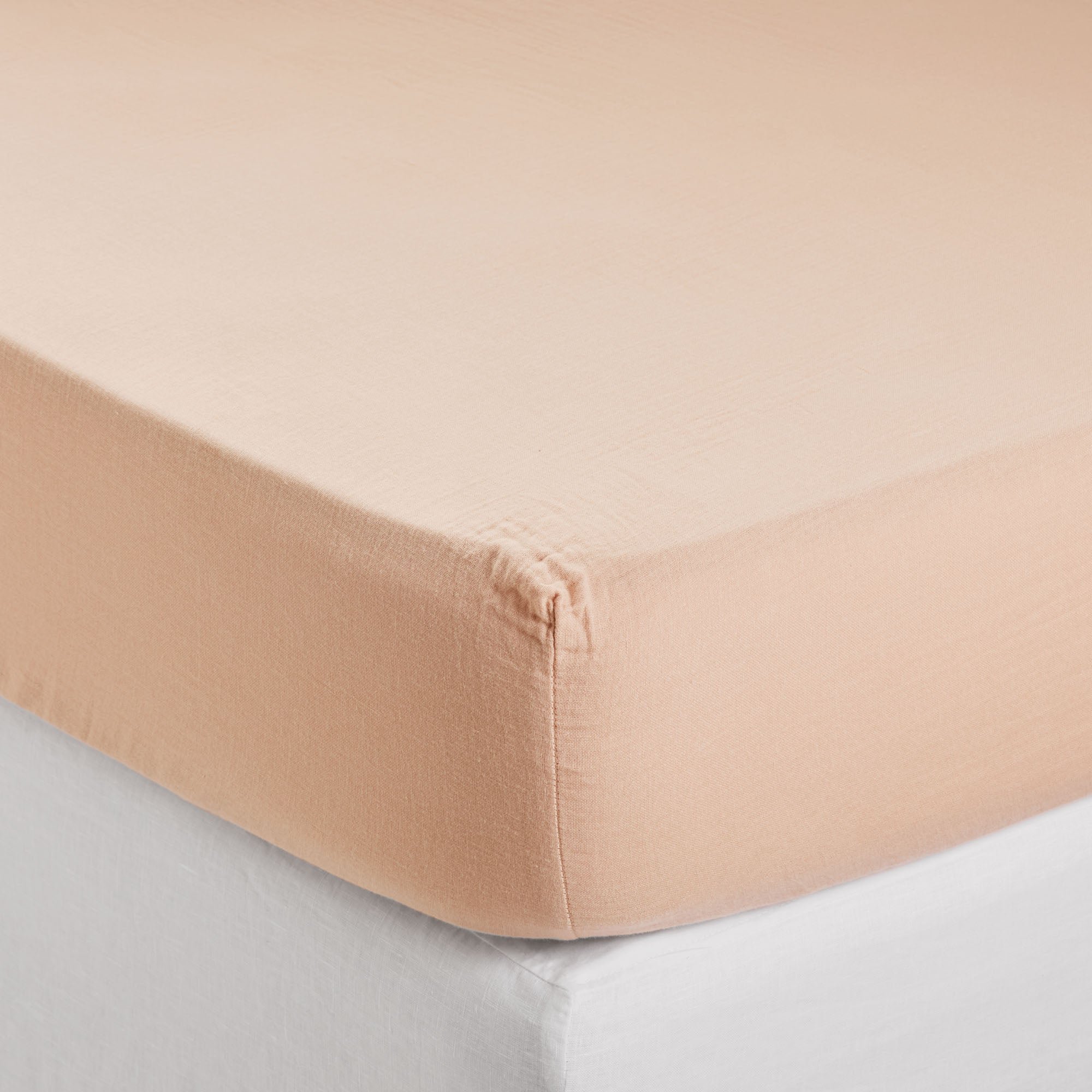 LOU - Cotton fitted sheet MADURA Pink
