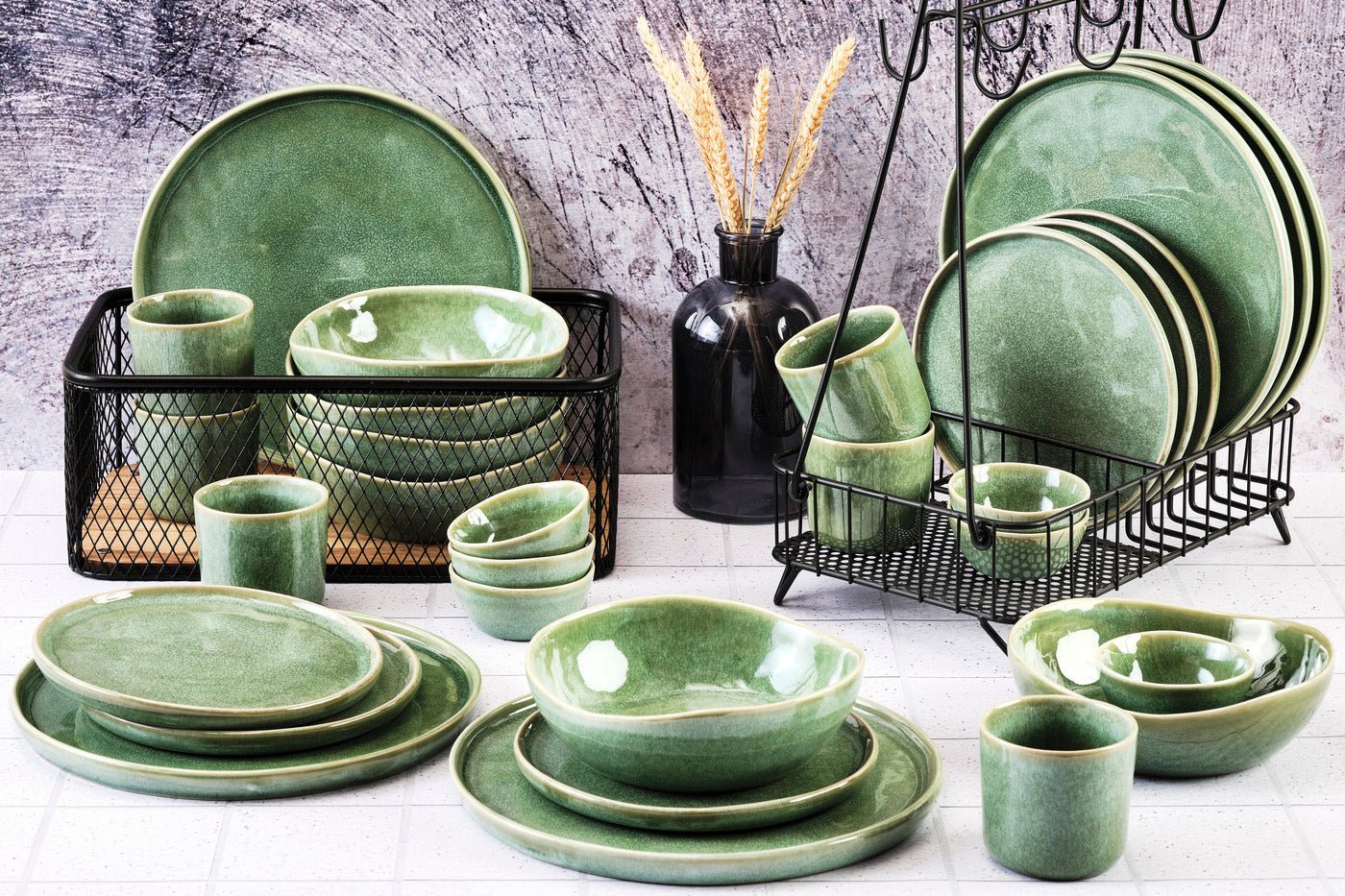 Complete Service Magma - 30 pieces - Cobalt BJORN Green