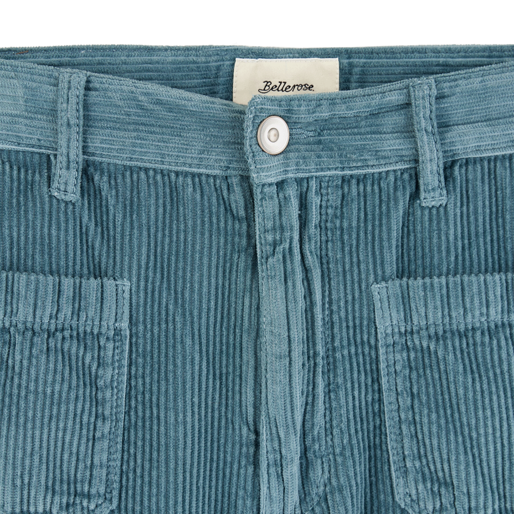 Pantalon droit en coton BELLEROSE Bleu