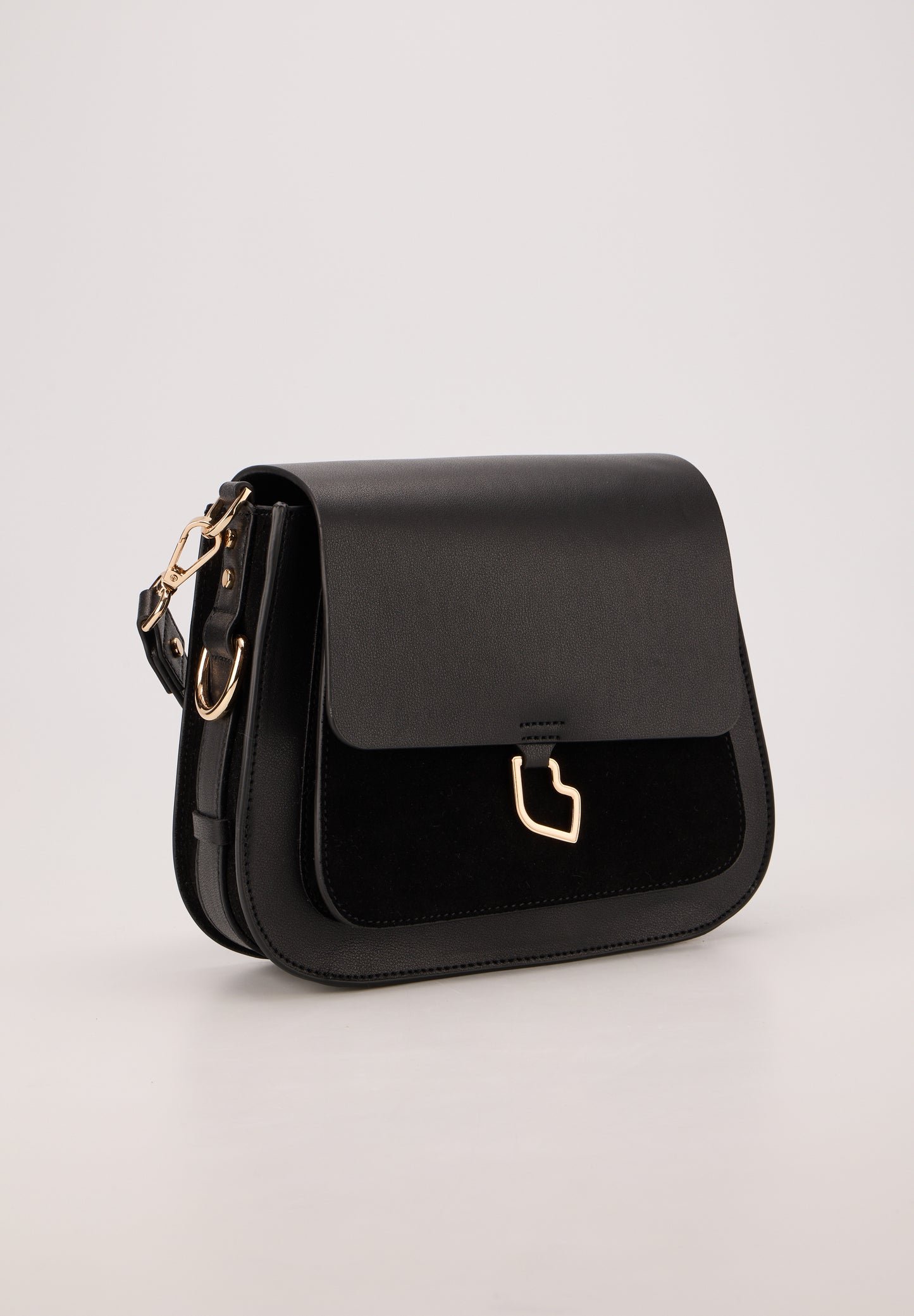 Leather shoulder bag BONS BAISERS PARIS Black