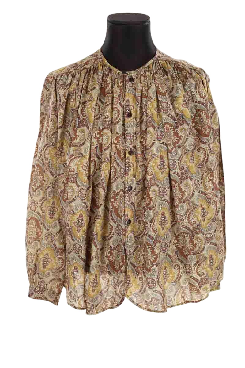 Cotton blouse LAURENCE BRAS - Seconde Main Khaki