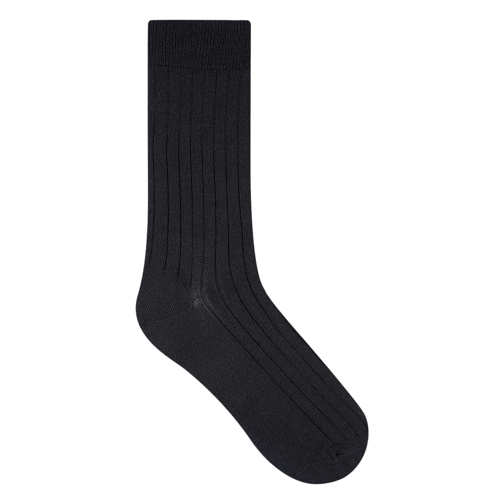Long wool-blend socks BLEUFORET Black