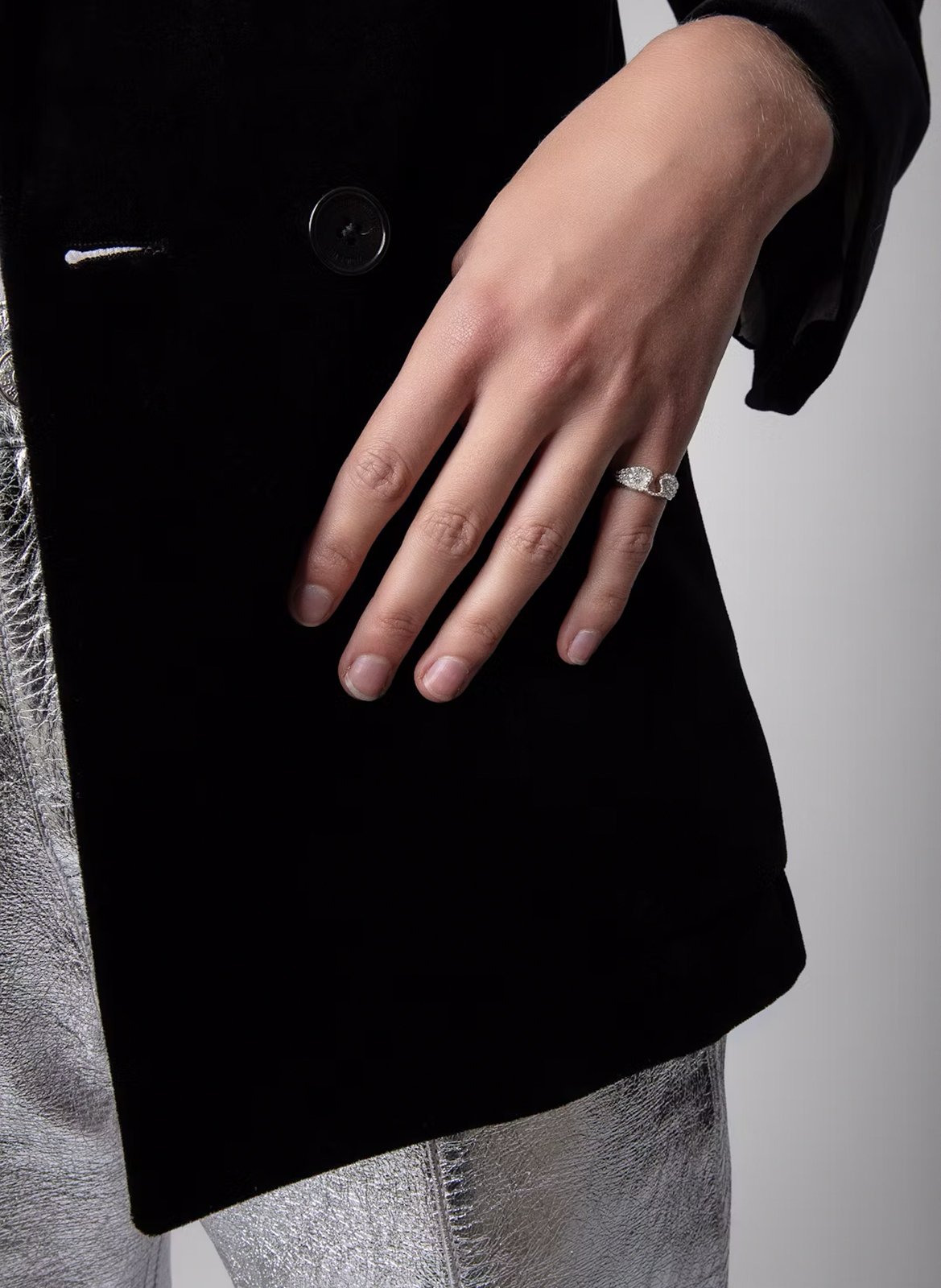 Silver-plated ring ZADIG&VOLTAIRE Grey