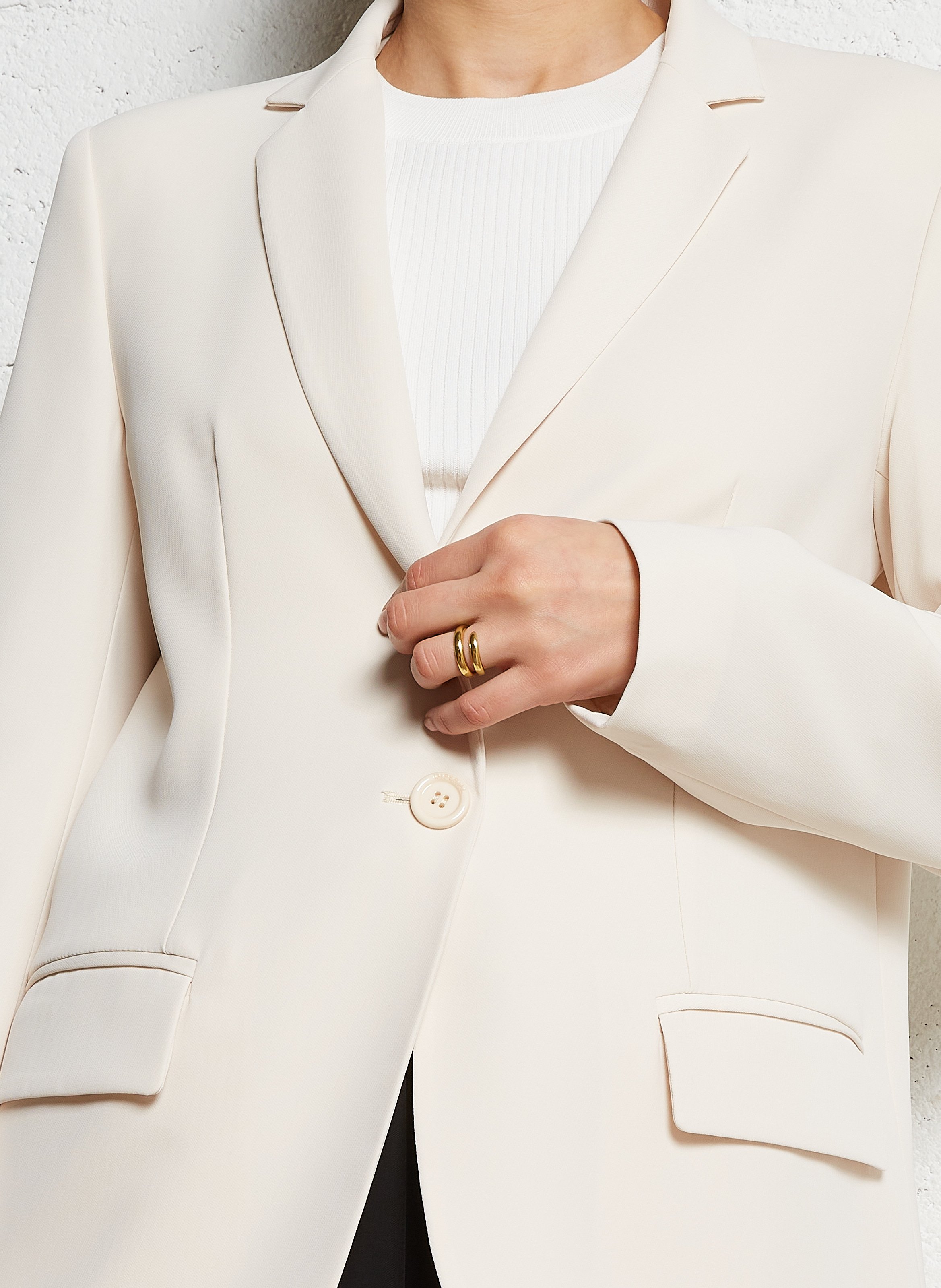 Veste de tailleur droite IMPERIAL Blanc