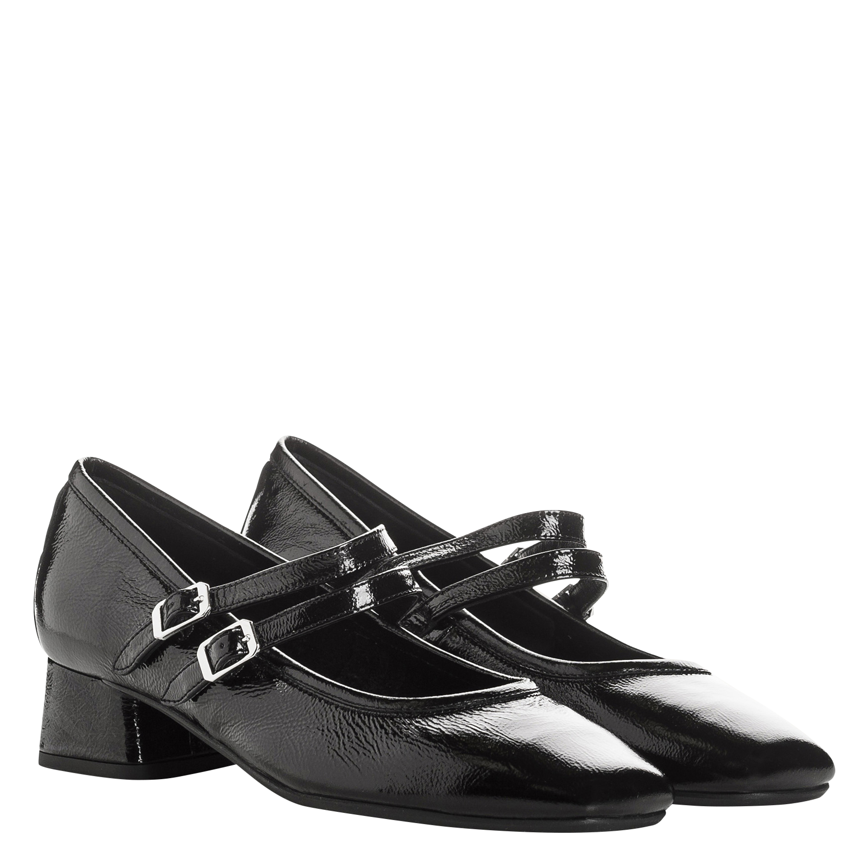 Leren Mary Jane-schoenen REQINS Zwart