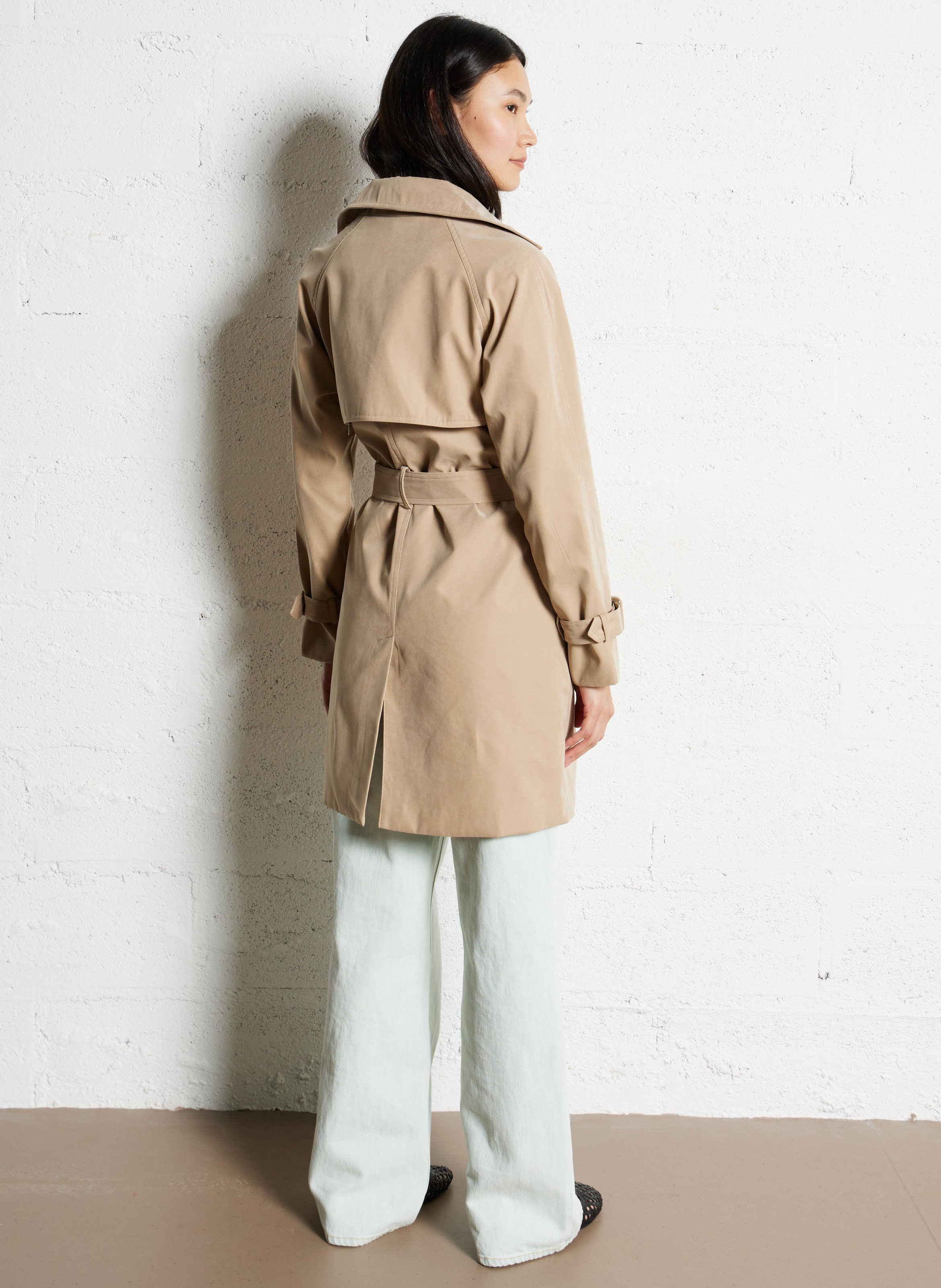 Trench Coat Manteau Femme Long Droit Manteau Maxi Manteau Femme
