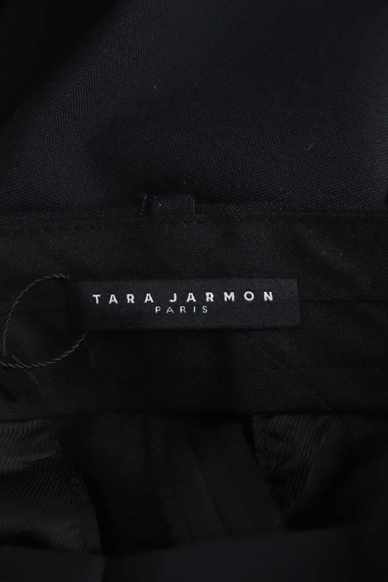 Black straight-leg  pants TARA JARMON - Seconde Main Black