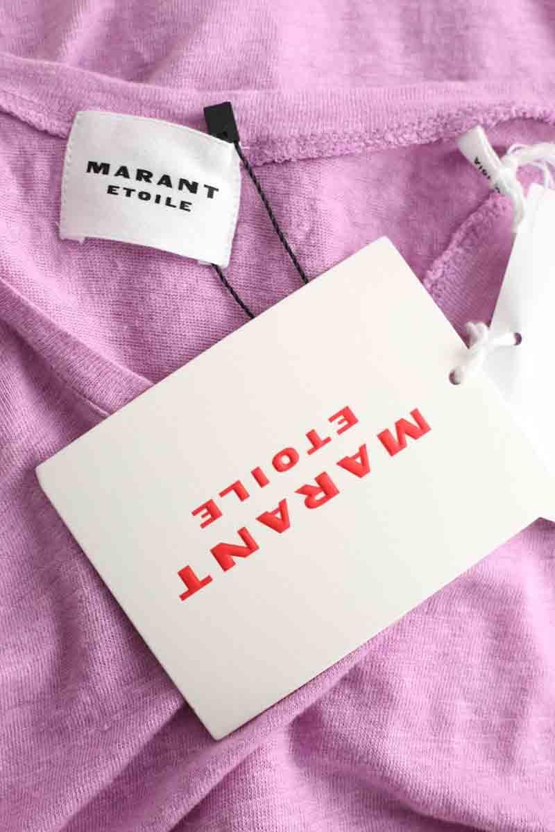 Sleeveless linen top ISABEL MARANT ÉTOILE - SECONDE MAIN Purple