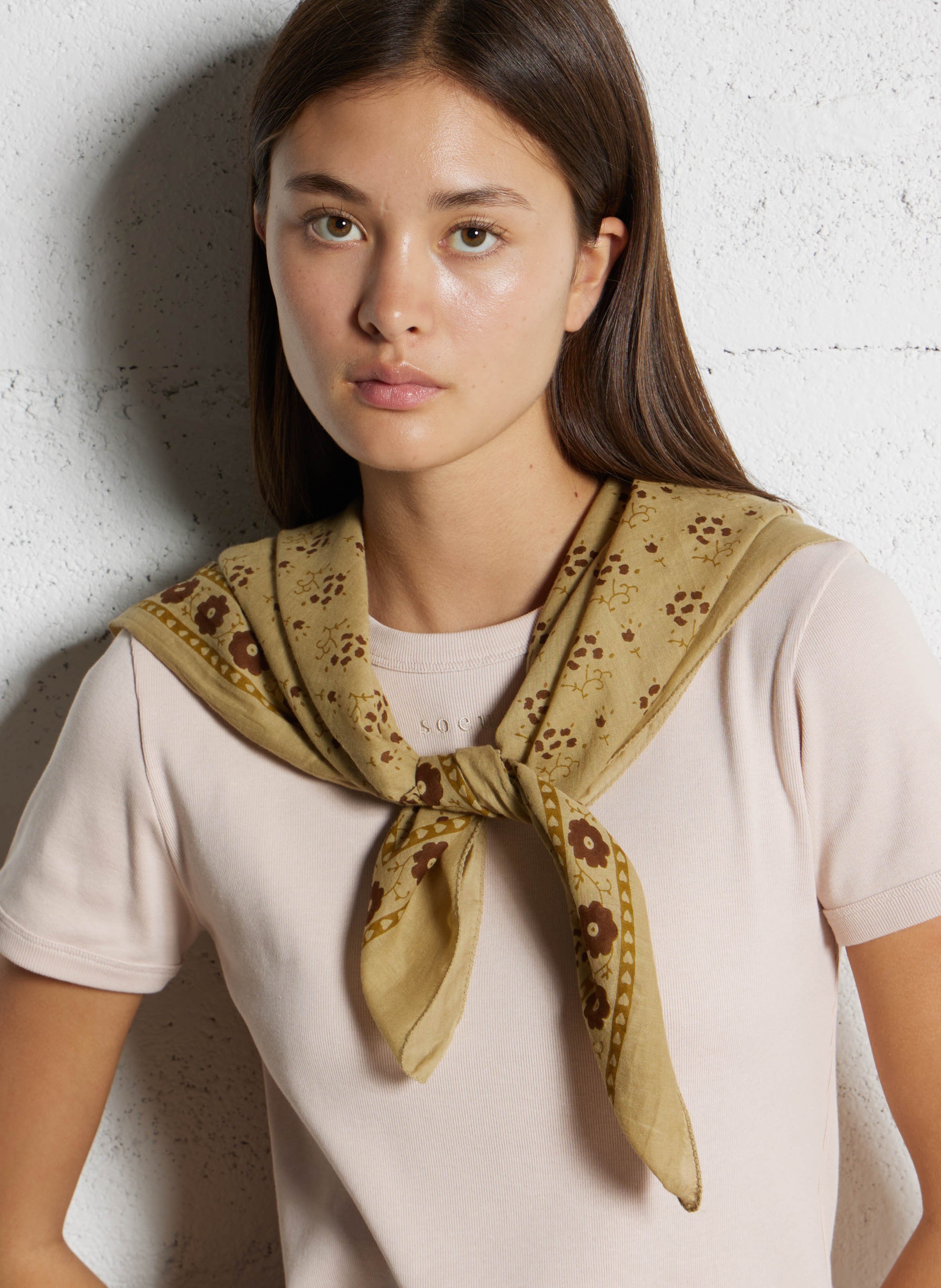Foulard imprimé SOEUR Beige