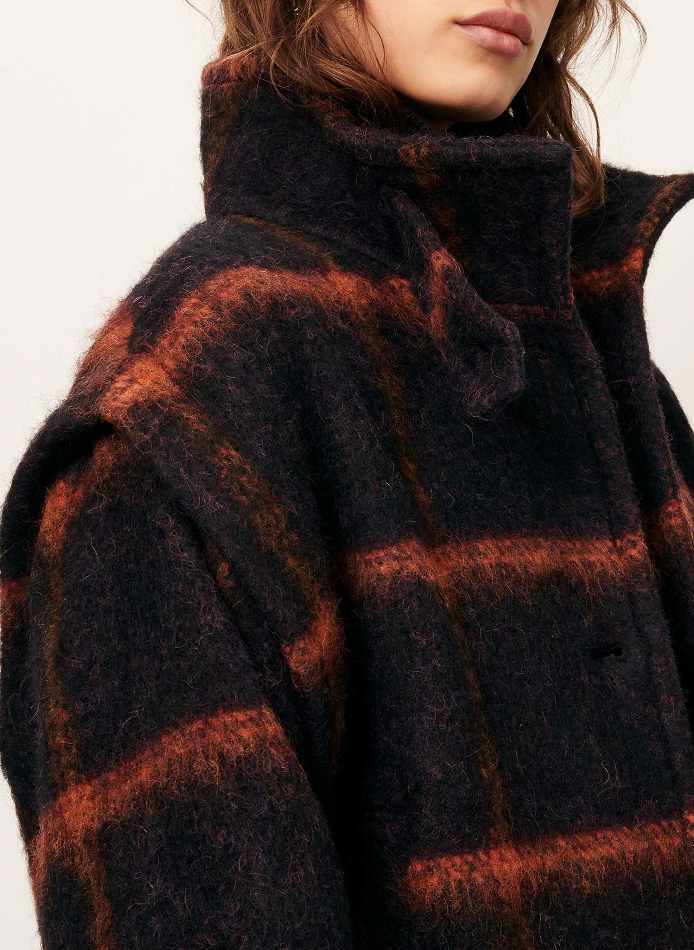 Alpaca wool coat  Blue